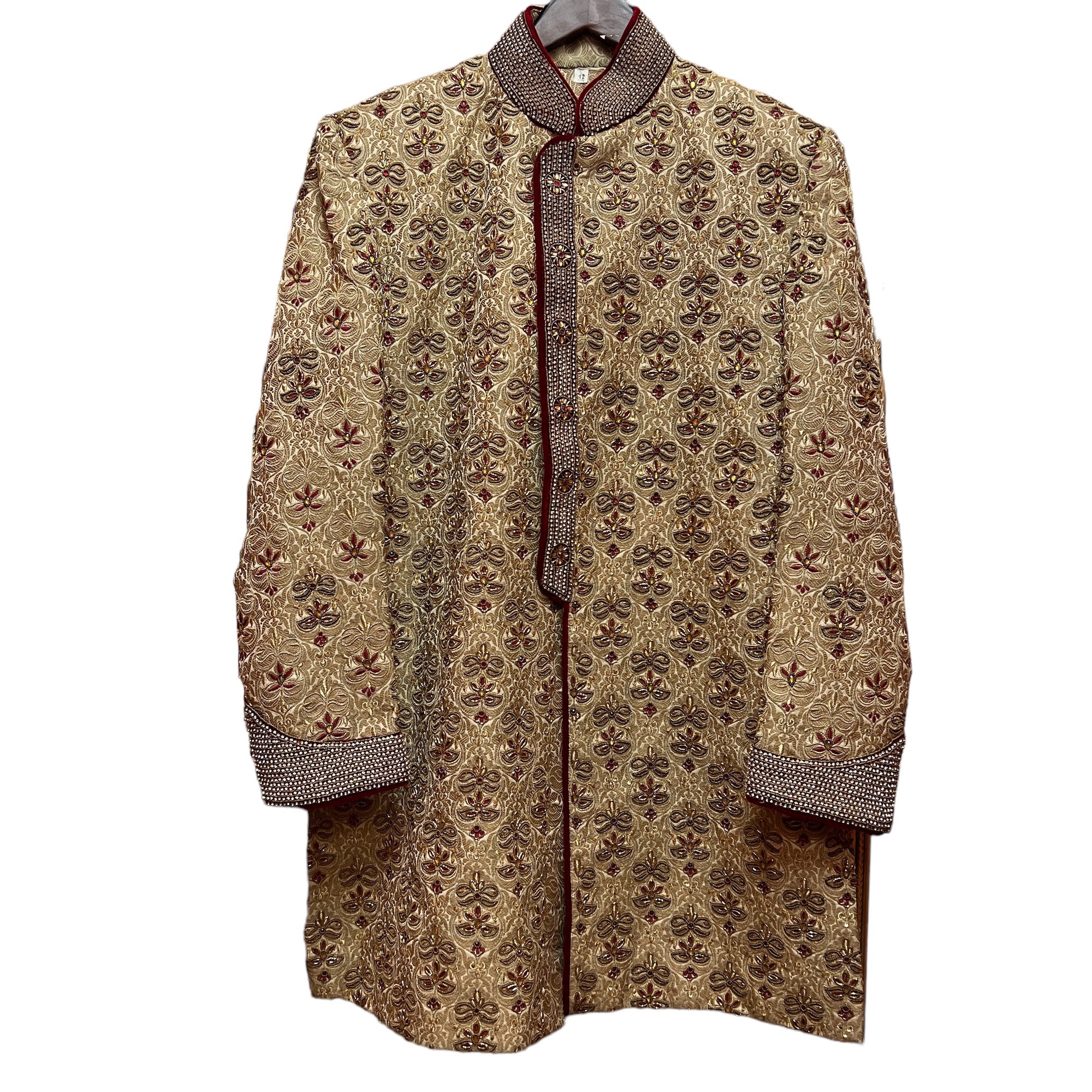 Gold Indowestern Sherwani - Vintage India NYC