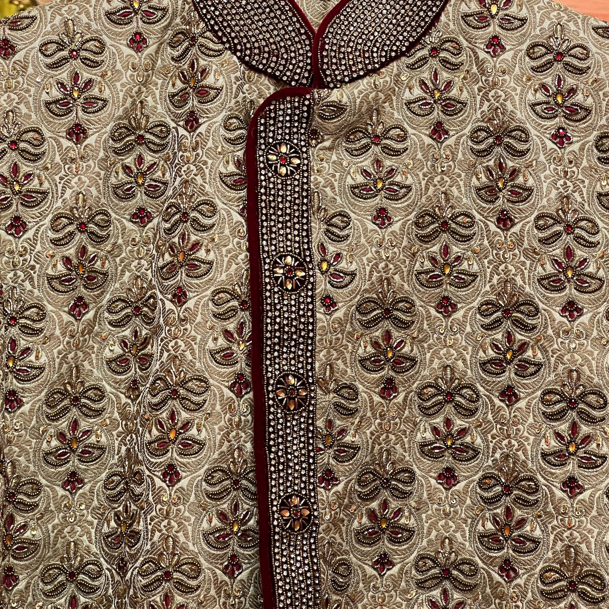 Gold Indowestern Sherwani - Vintage India NYC