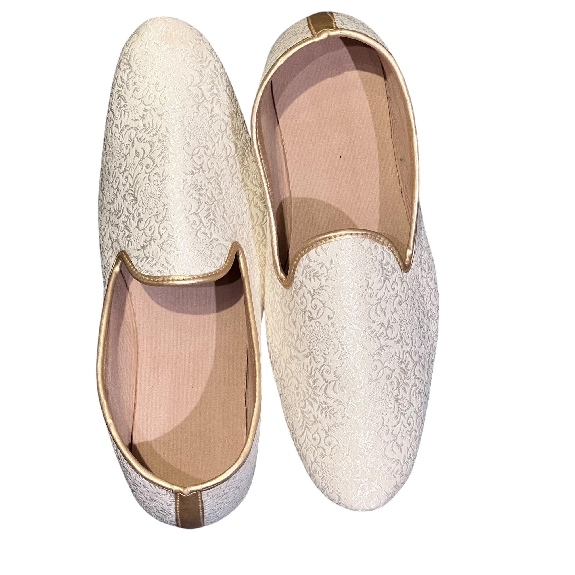 Ivory Scroll Floral Loafer