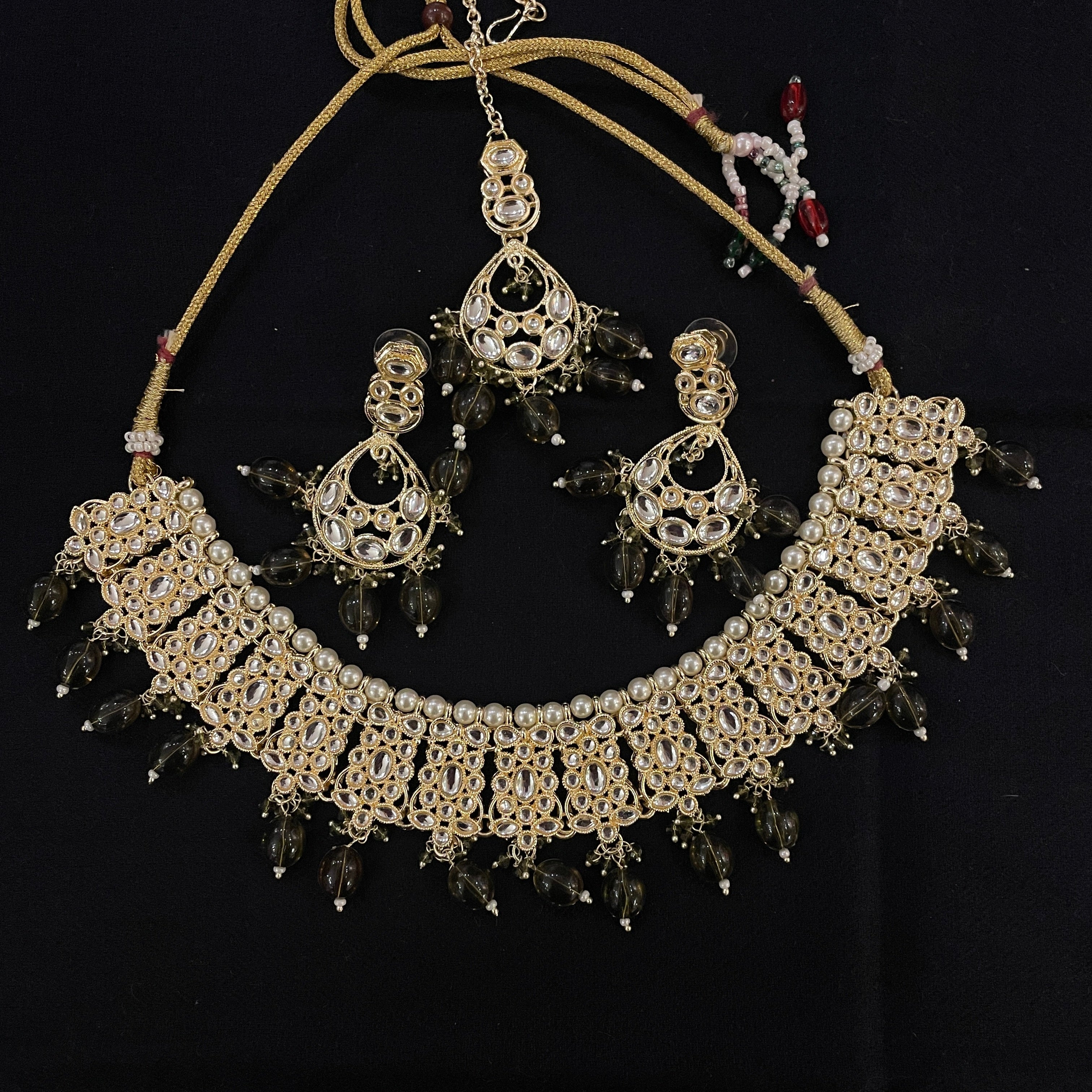 DT Chandbali Necklace Sets - Vintage India NYC