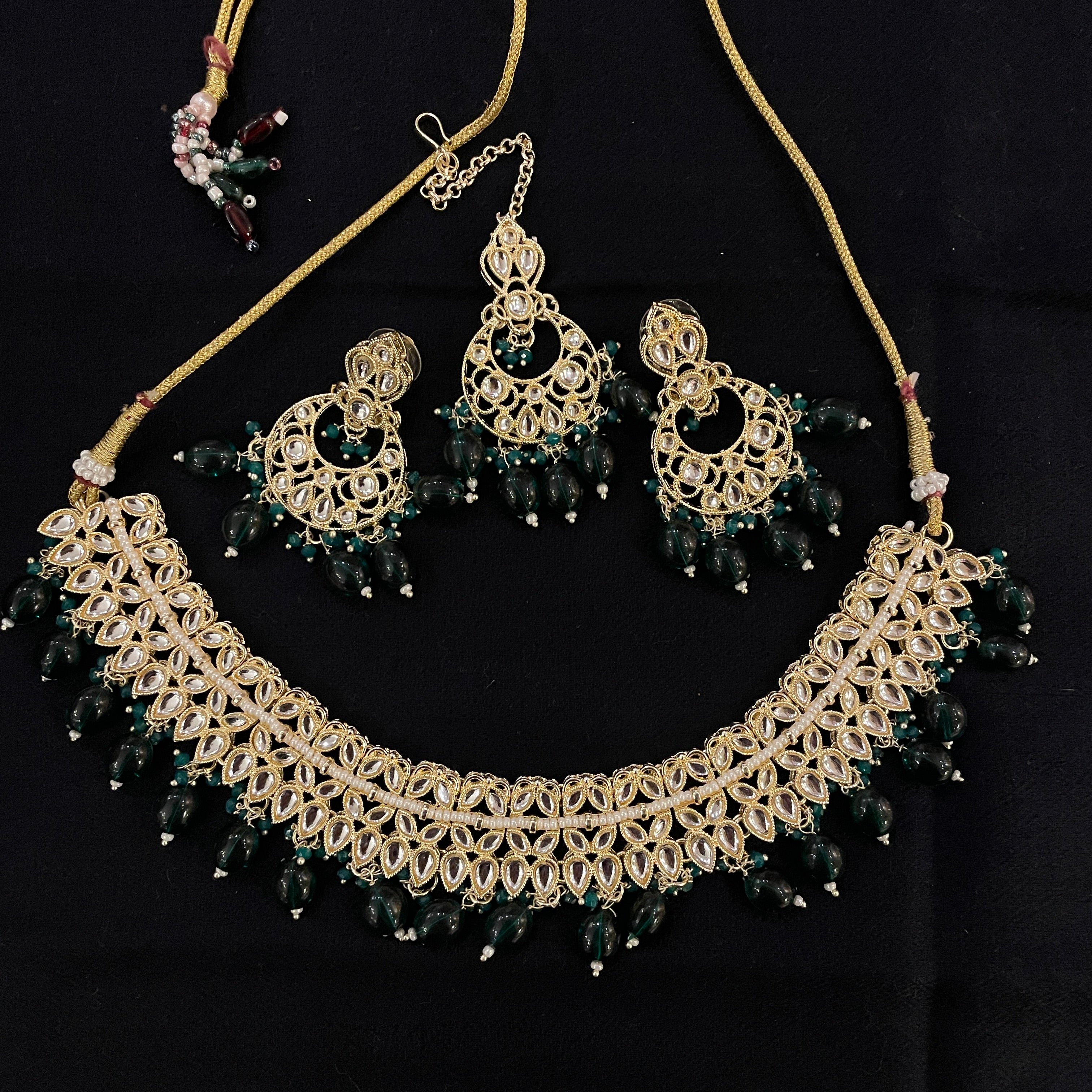 DT Chandbali Necklace Sets - Vintage India NYC