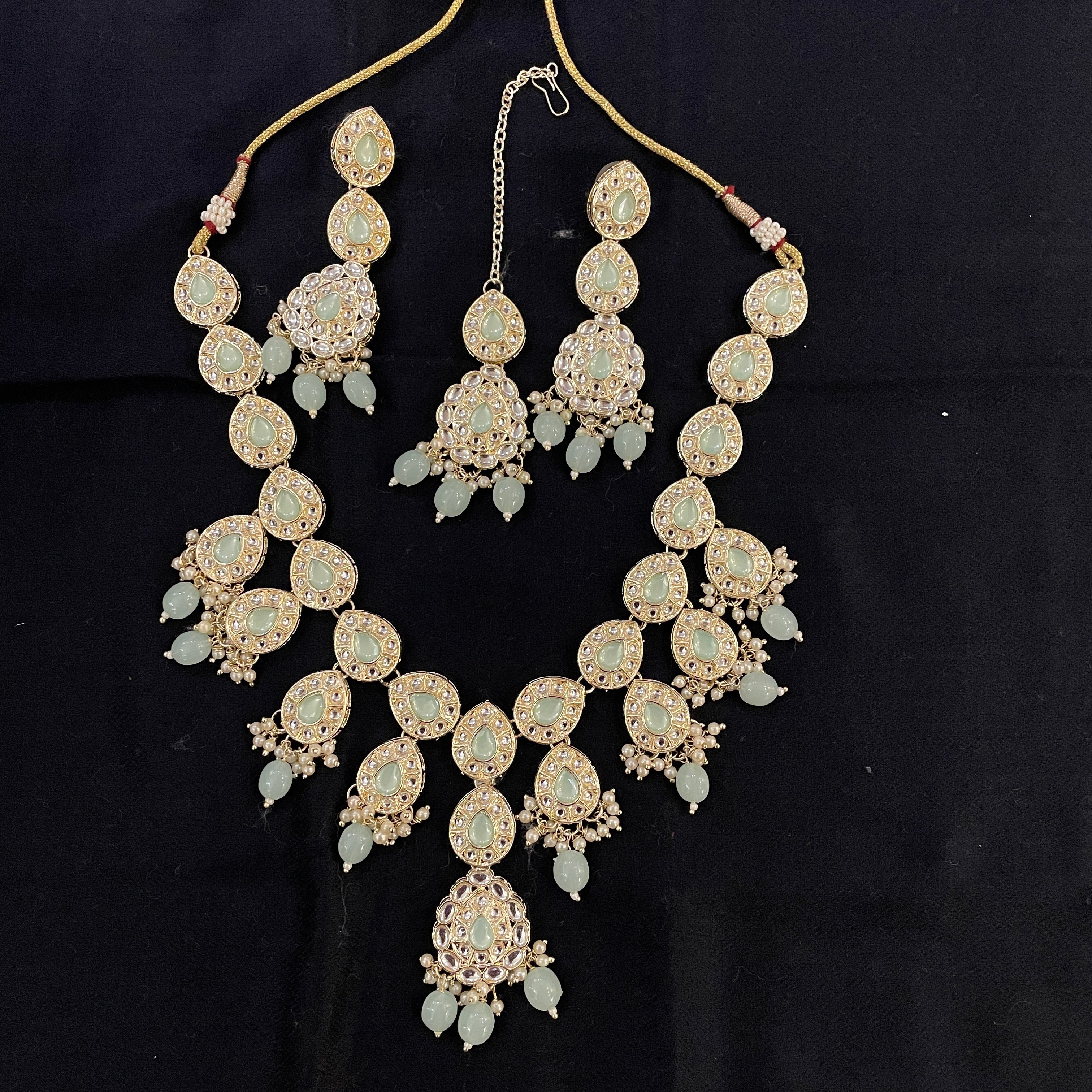 DT Drop Heavy Necklace Sets - Vintage India NYC