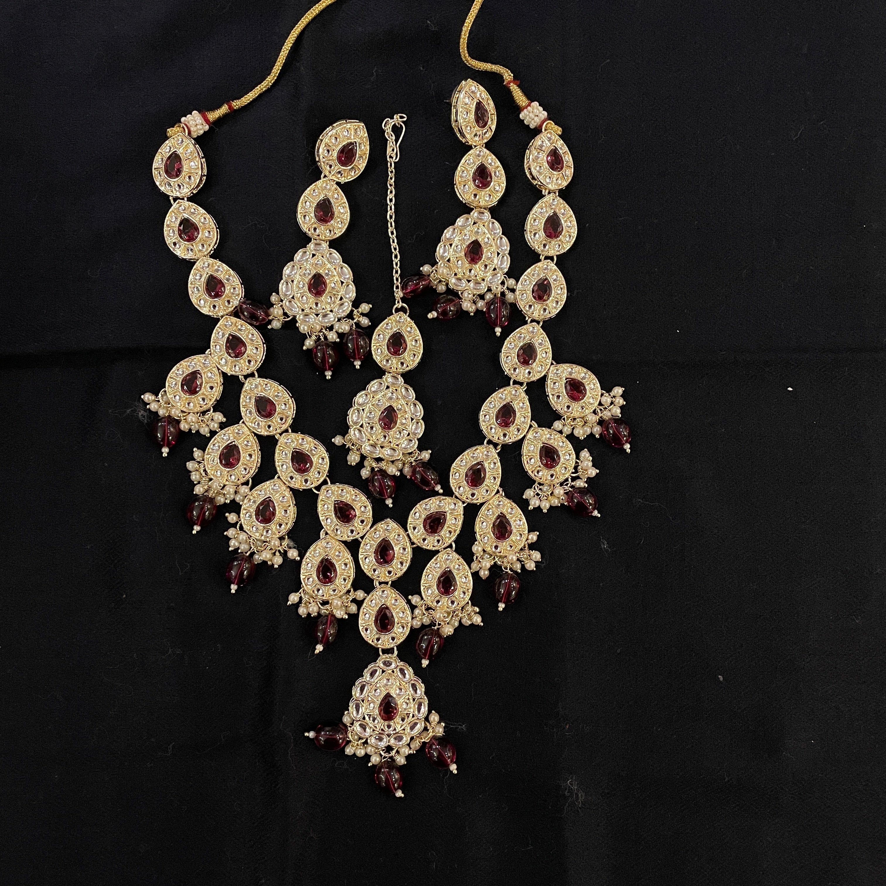 DT Drop Heavy Necklace Sets - Vintage India NYC