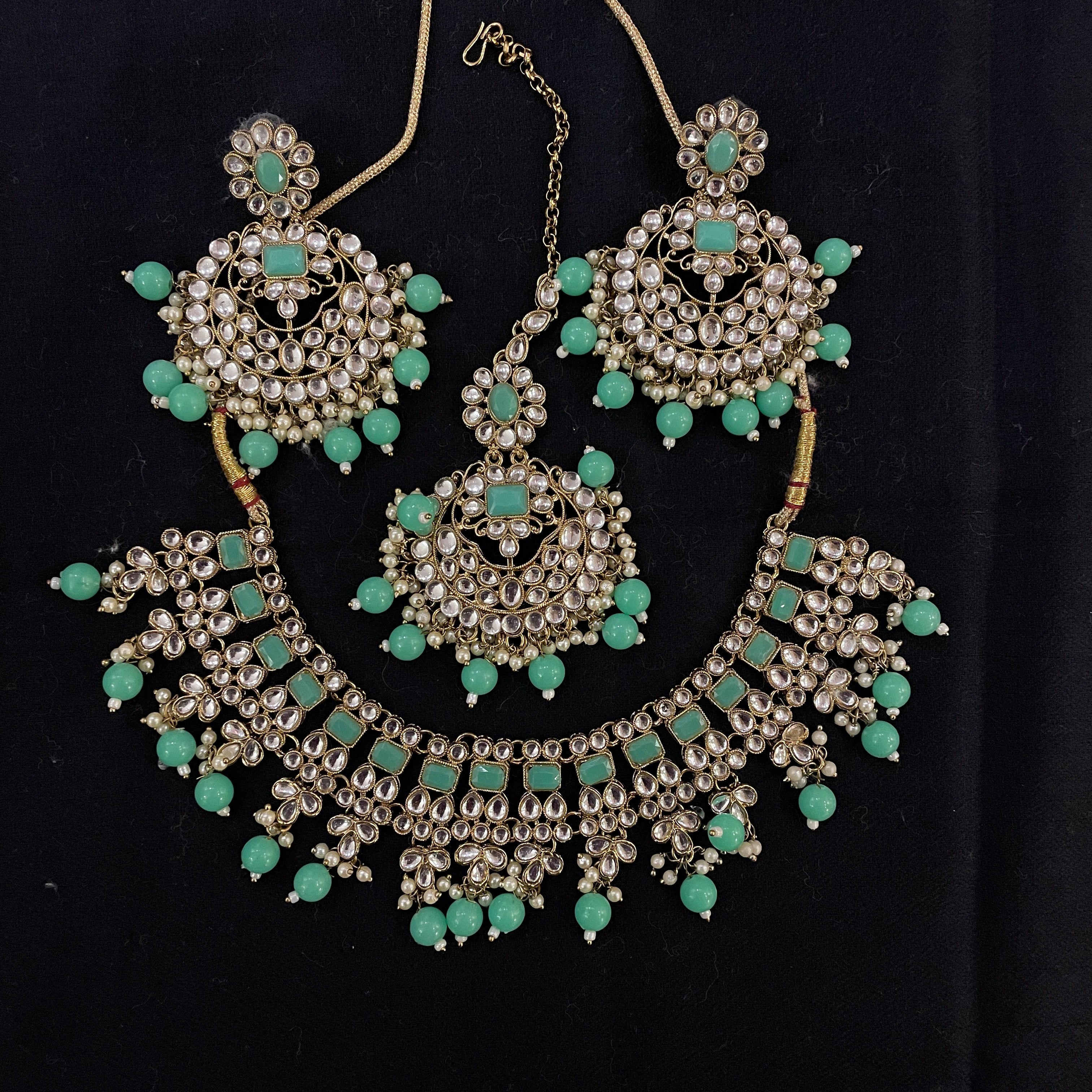 DT Chandbali Necklace Sets - Vintage India NYC