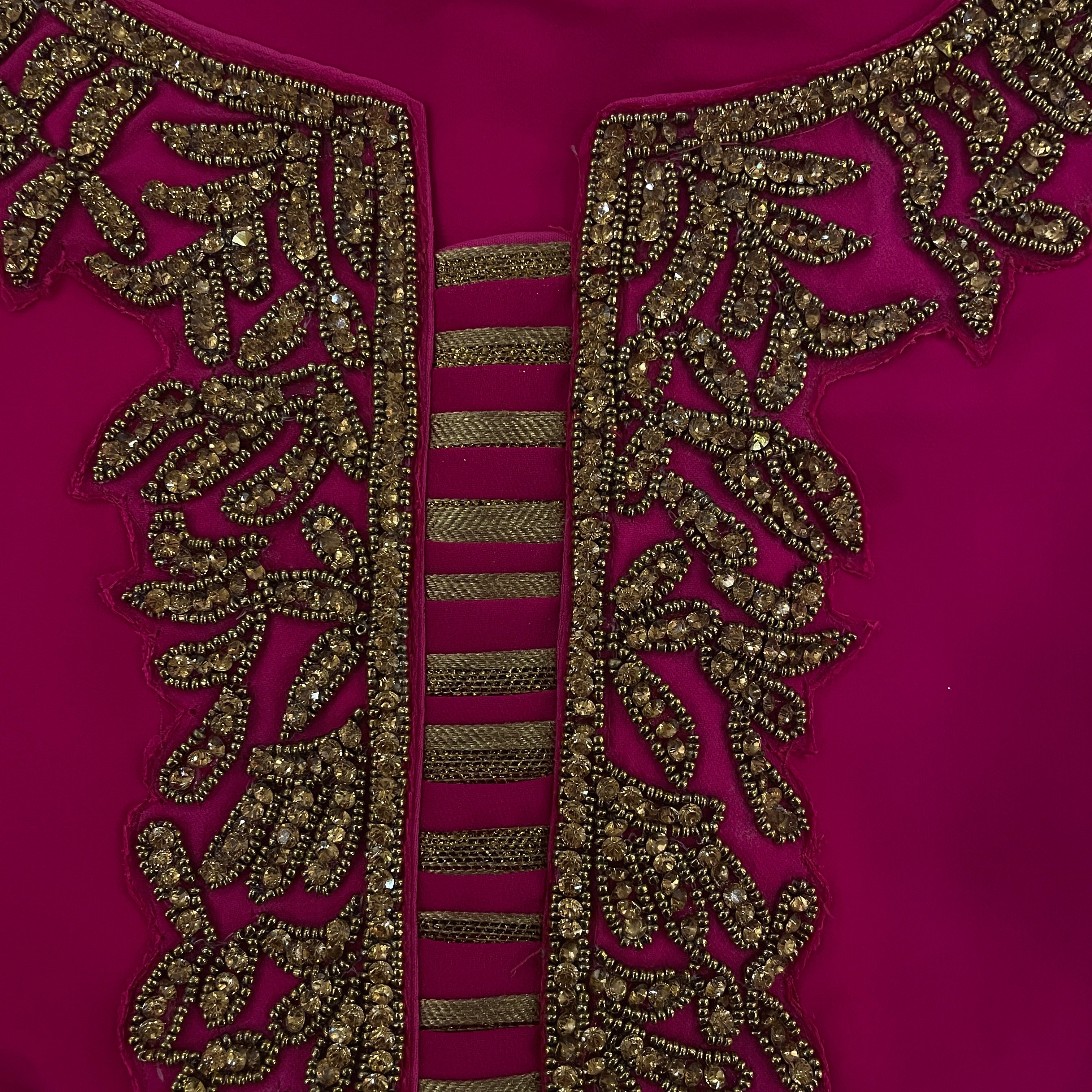 DT Georgette Kurti Size 44 - Vintage India NYC