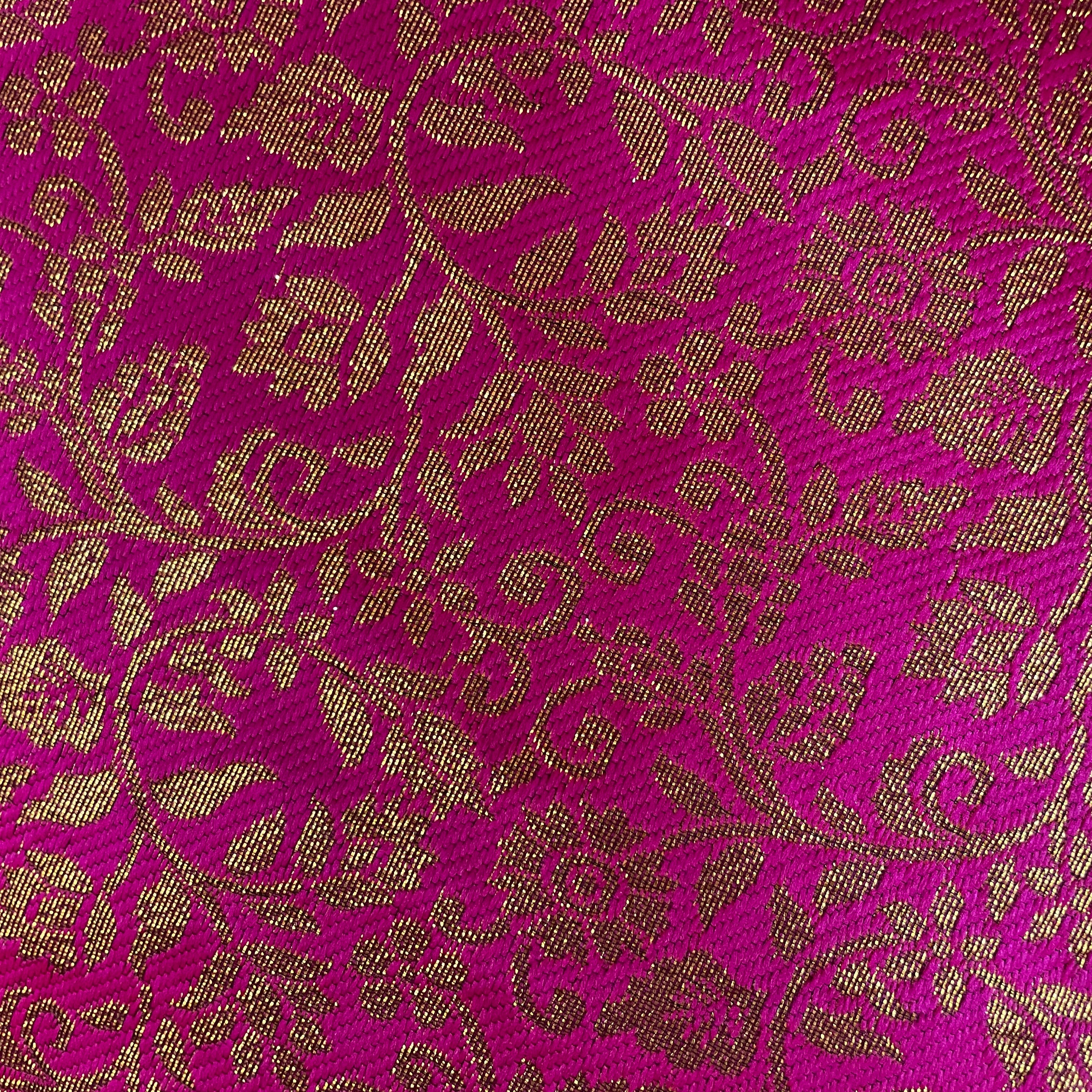 DT Pink Gold Brocade Lehengas - Vintage India NYC