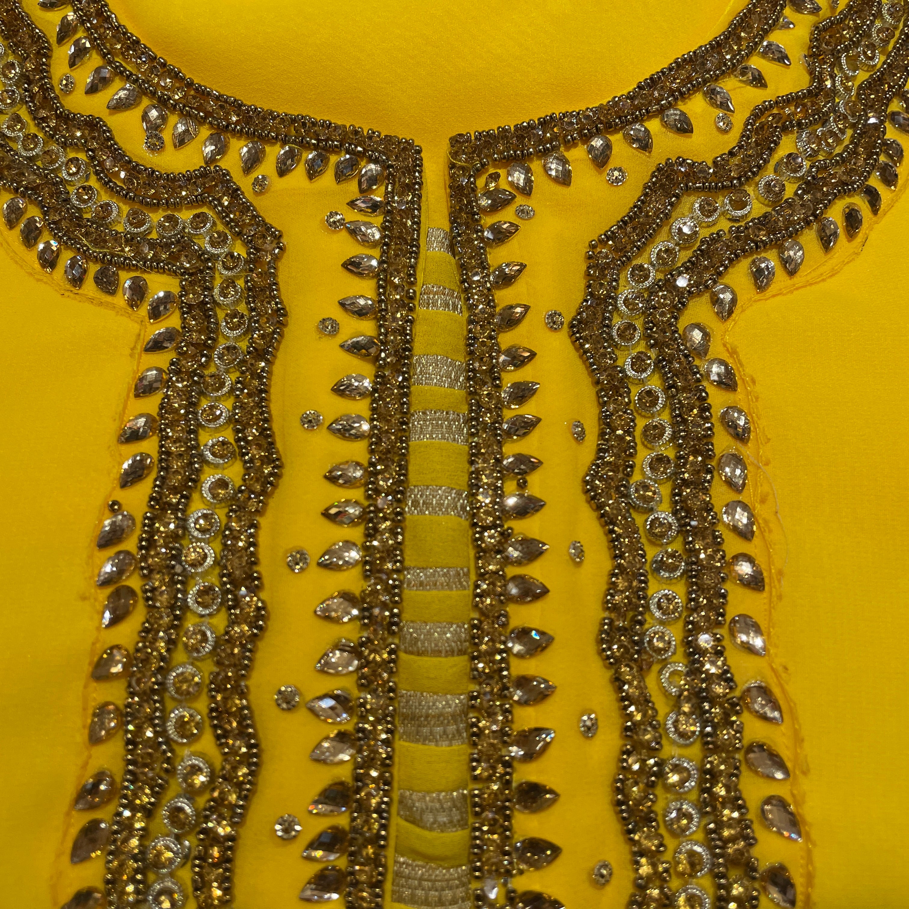 DT Georgette Kurti Size 44 - Vintage India NYC