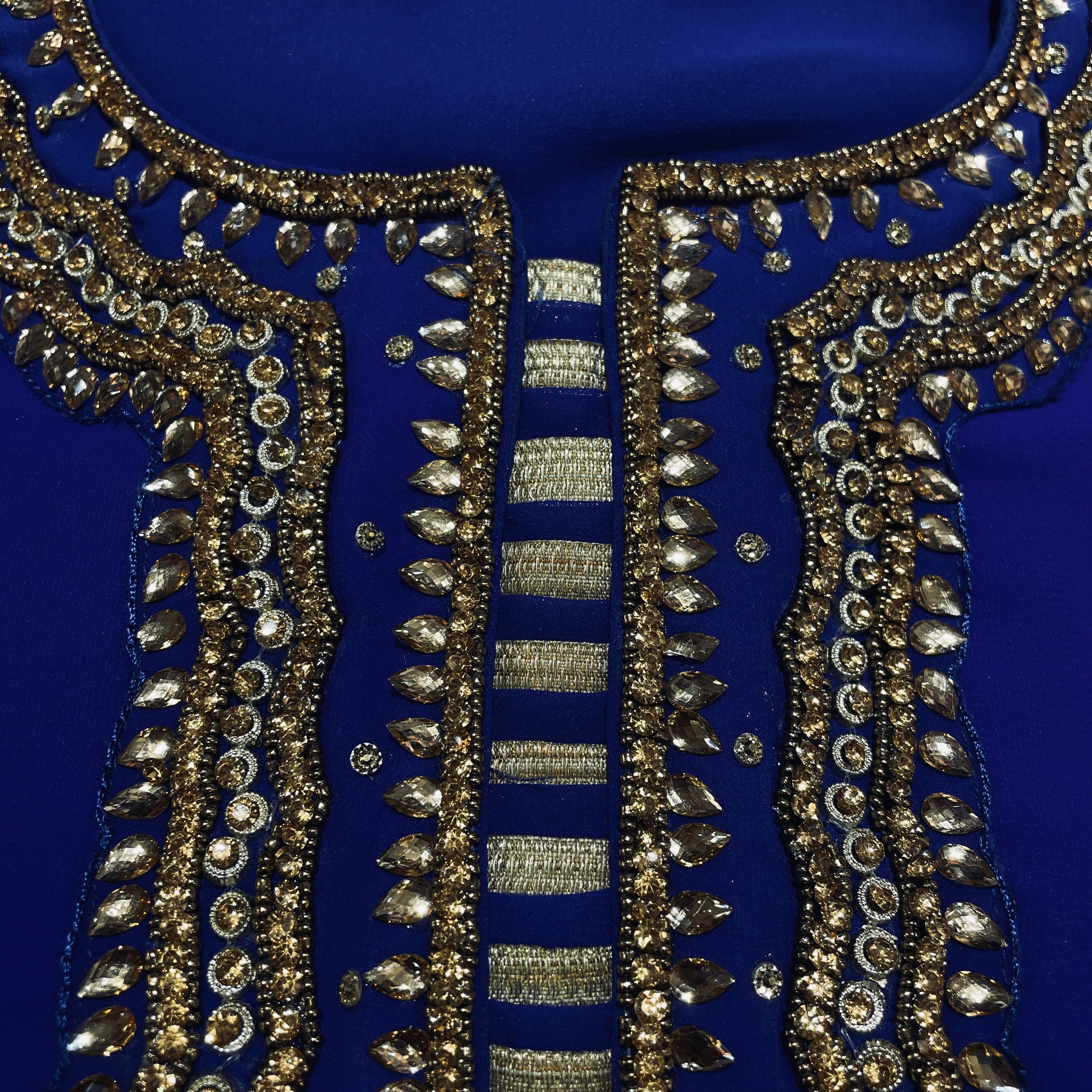 DT Georgette Kurti Size 44 - Vintage India NYC