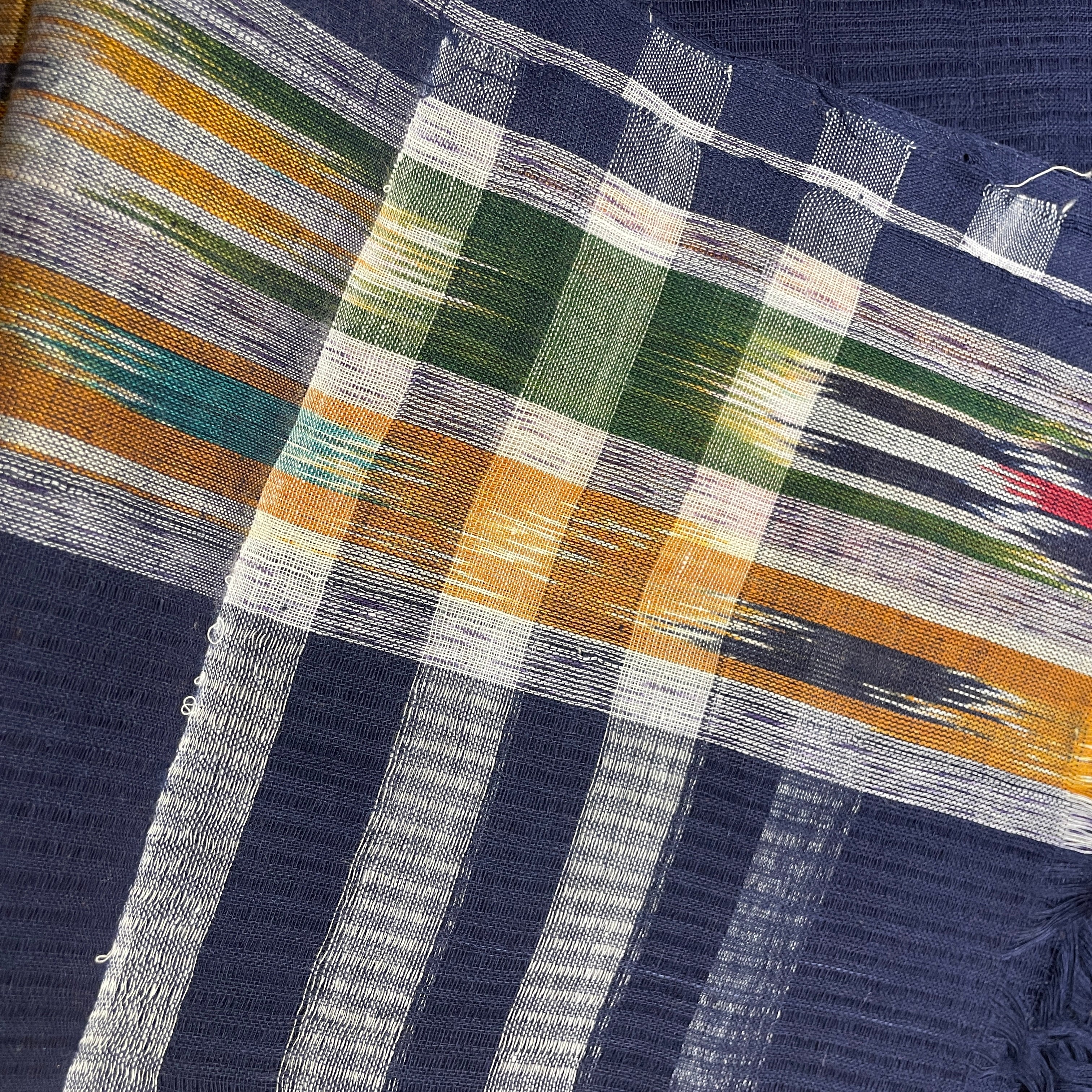 Handwoven Ikat Scarves-5 Colors - Vintage India NYC