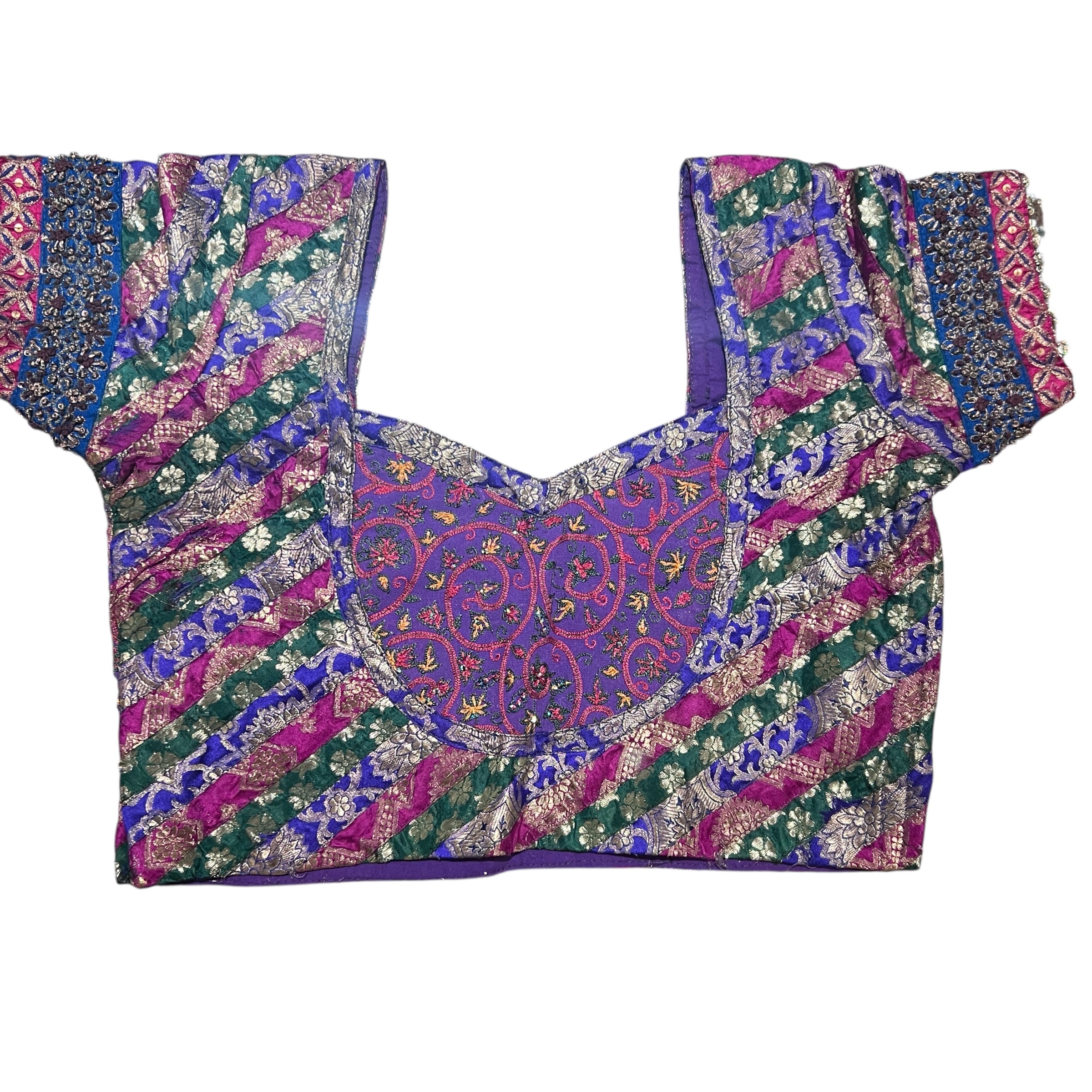 Banarasi Brocade Choli Blouse - Vintage India NYC