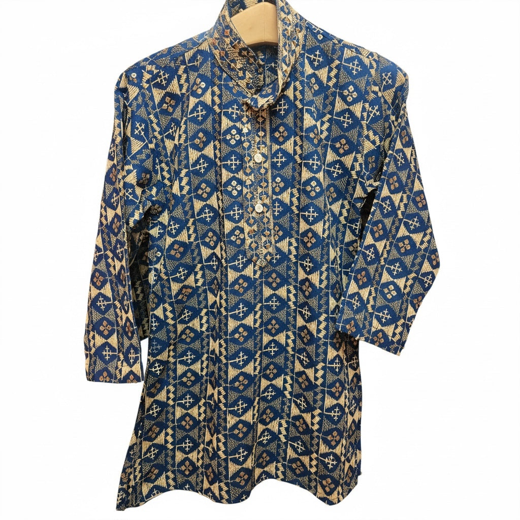 Boys Lucknowi Embroidered Kurta Set - Vintage India NYC