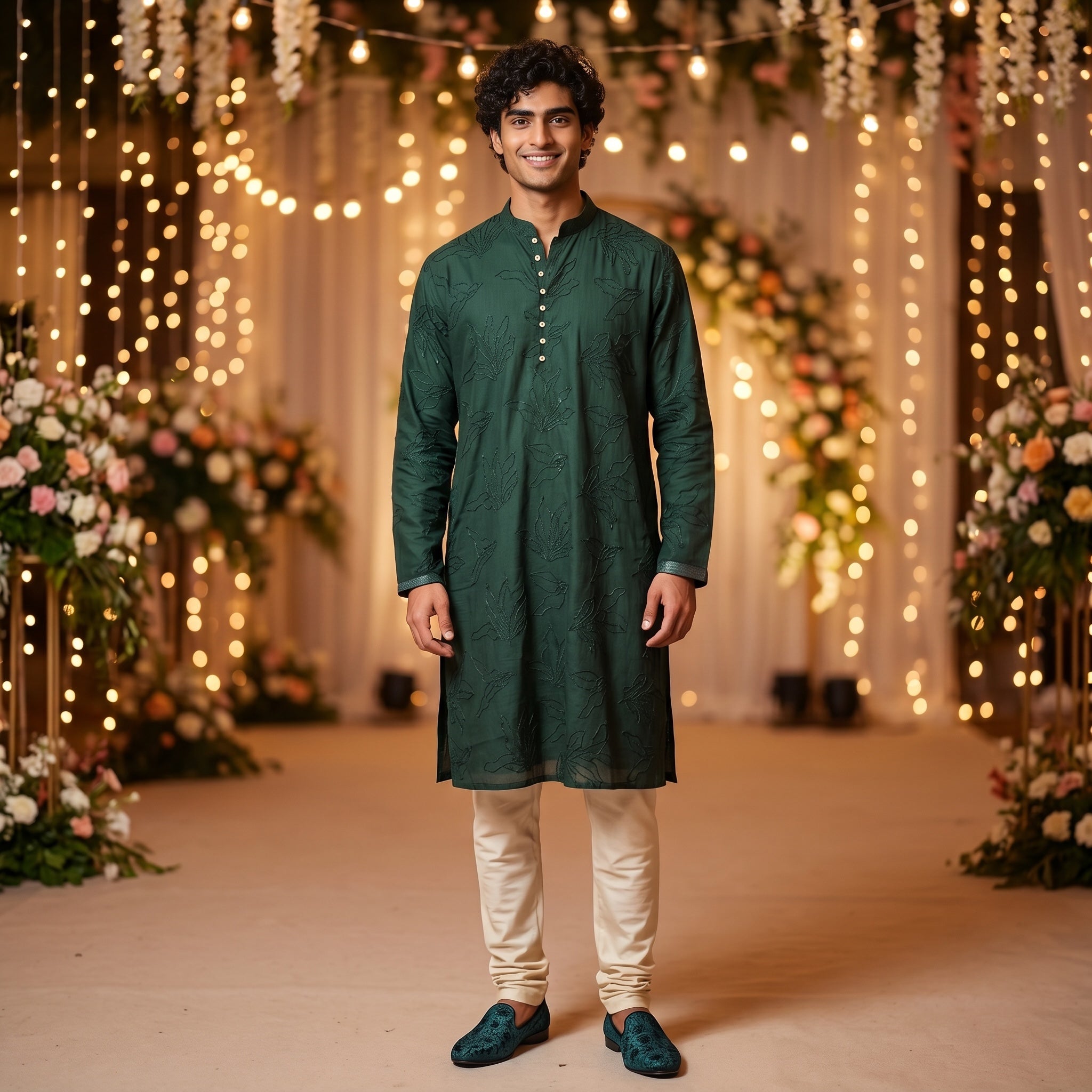 Forest Leaf Kurtas - Vintage India NYC