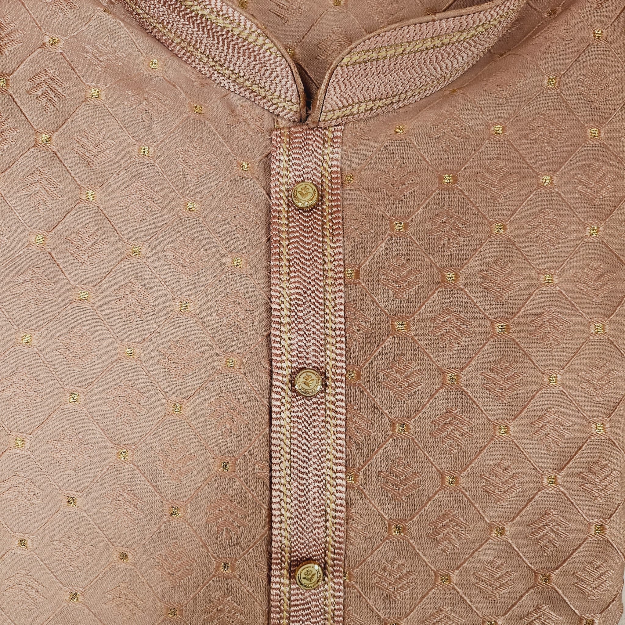 YD Diamond Brocade Kurtas-3 Colors - Vintage India NYC