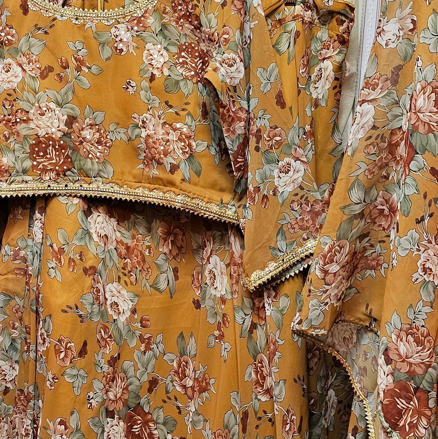 DT Plus Size Floral Lehenga Sets-2 Colors - Vintage India NYC