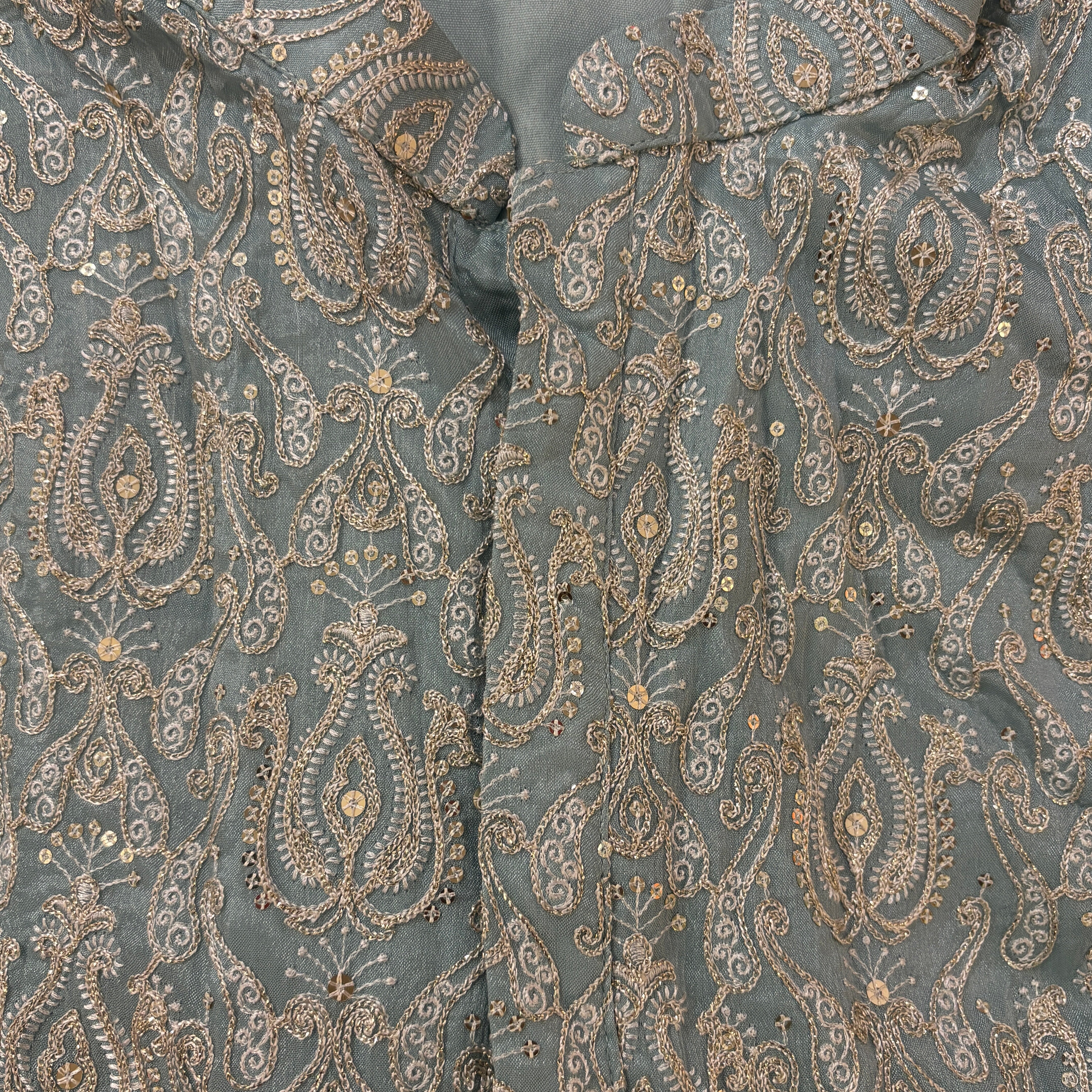 Big & Tall Pastel Full Embroidered Kurta