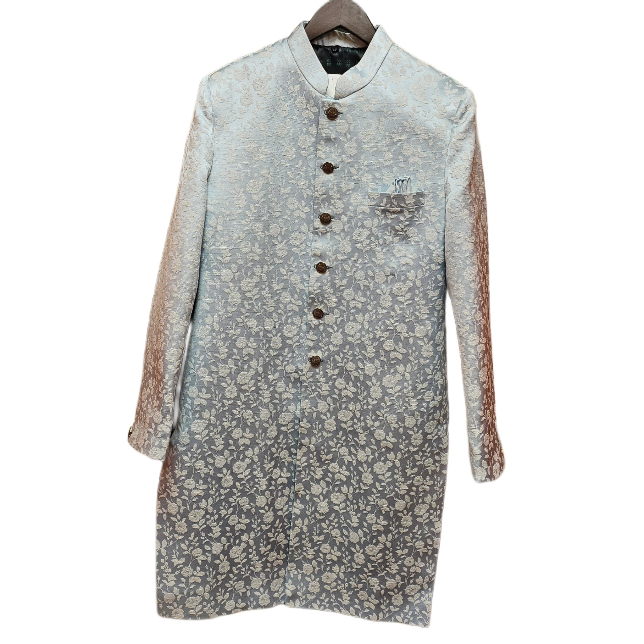 YD Pale Blue Sherwani - Vintage India NYC