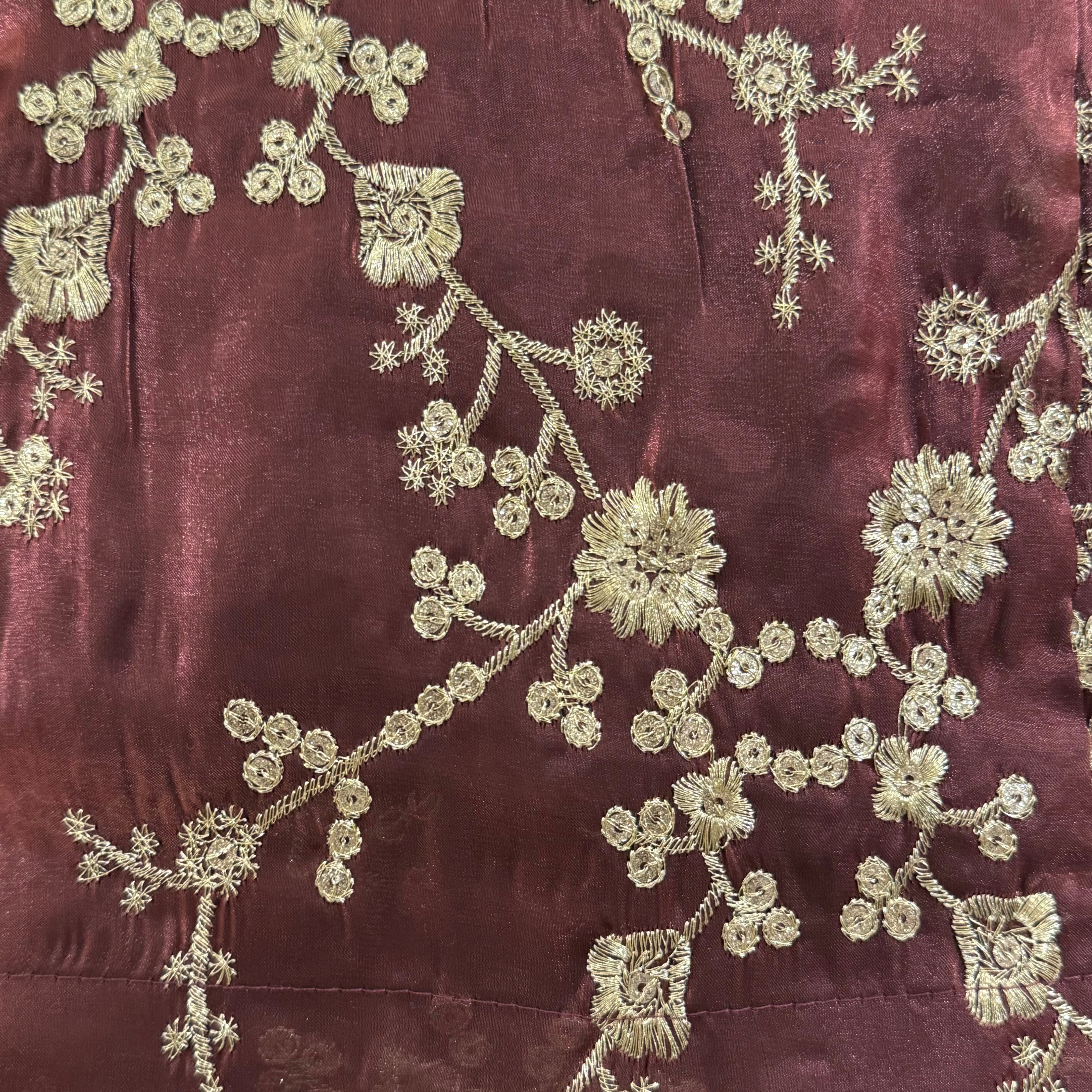 Organza Full Embroidered Lehengas-3 Colors