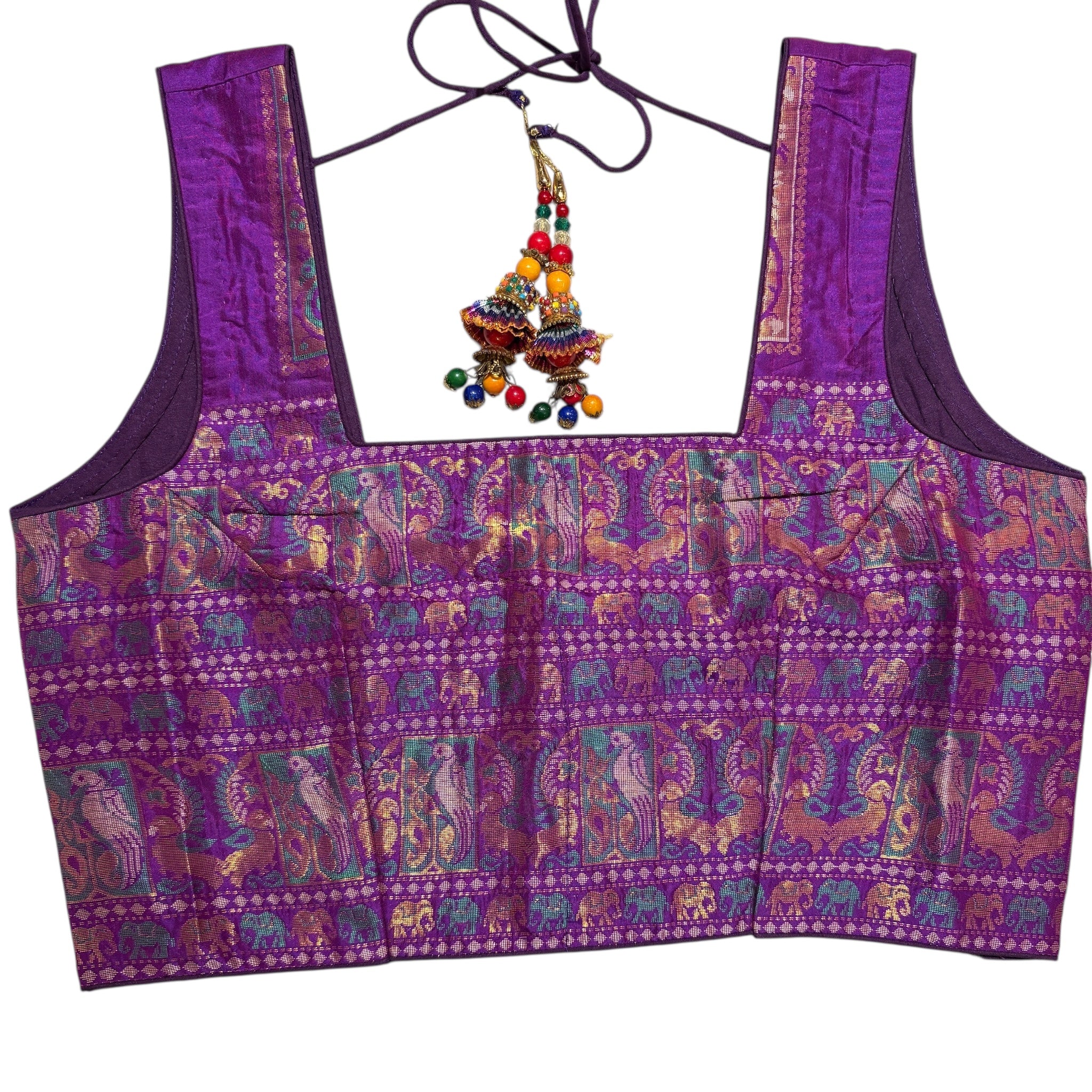 Brocade & Embroidered Saree Blouses 25-Size 34