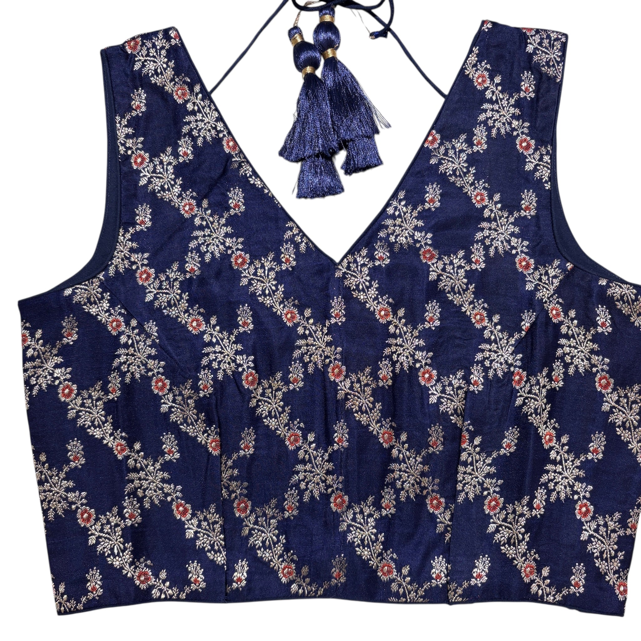 Brocade & Embroidered Saree Blouses 25-Size 34