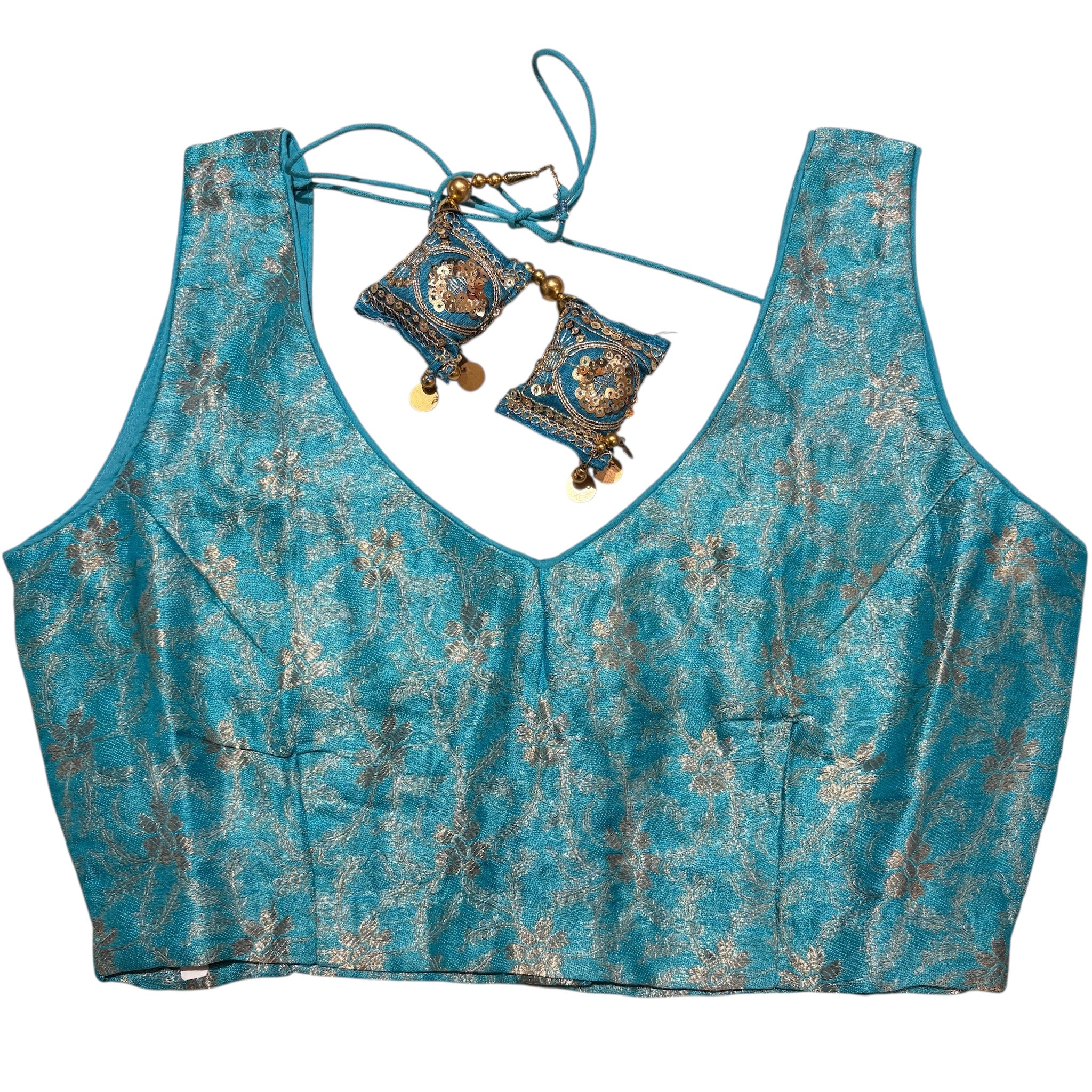 Brocade & Embroidered Saree Blouses 25-Size 34