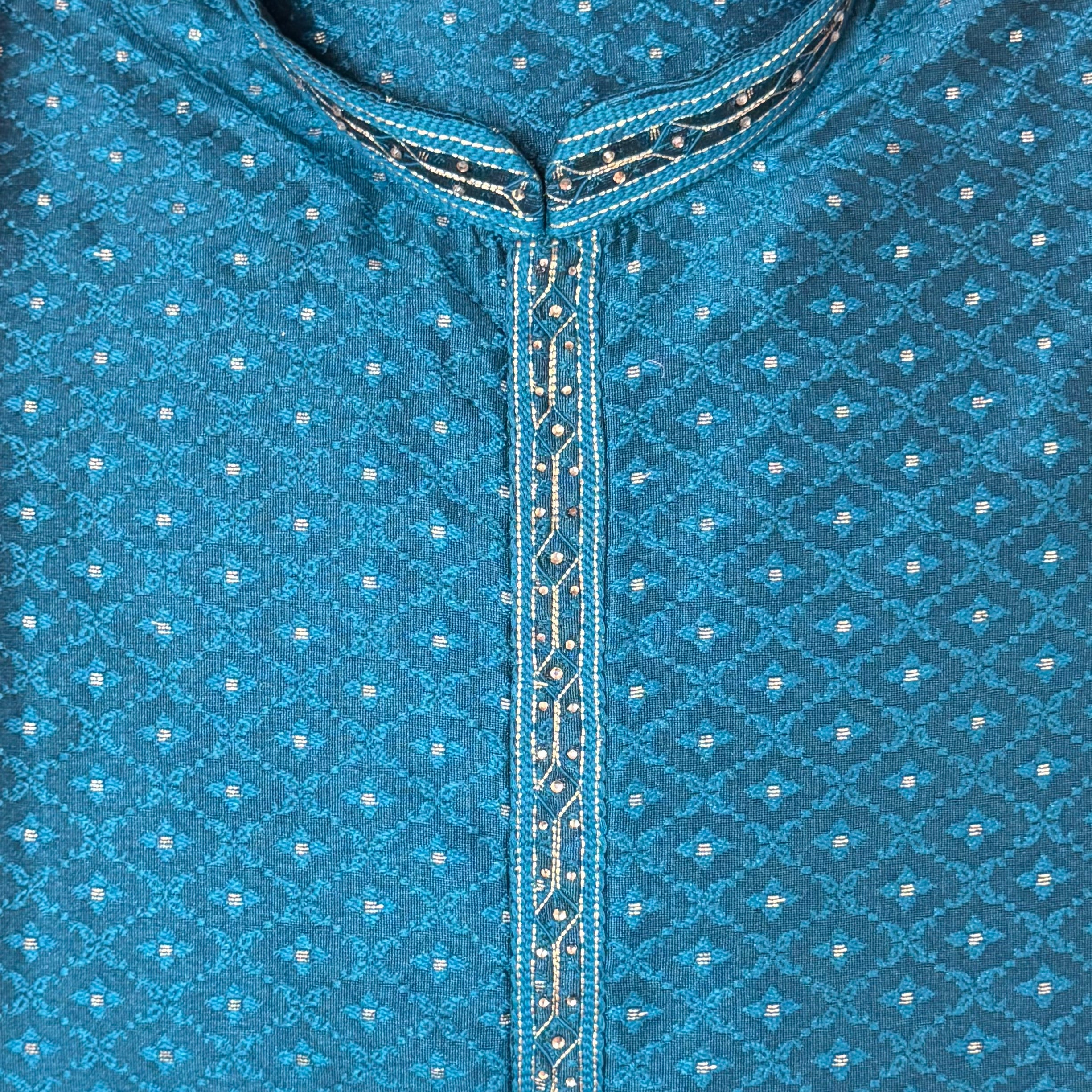 Ocean Diamond Zari Kurta - Vintage India NYC