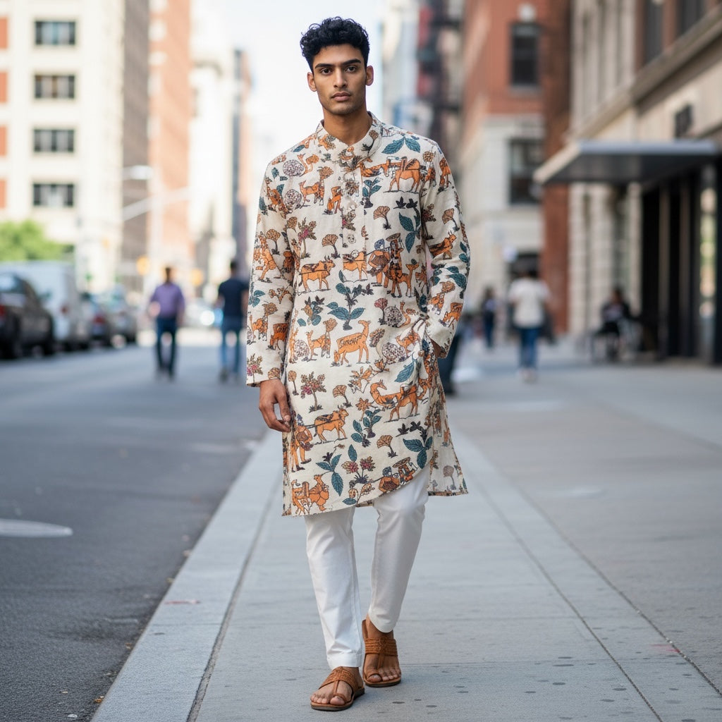 Folk Life Kurta - Vintage India NYC