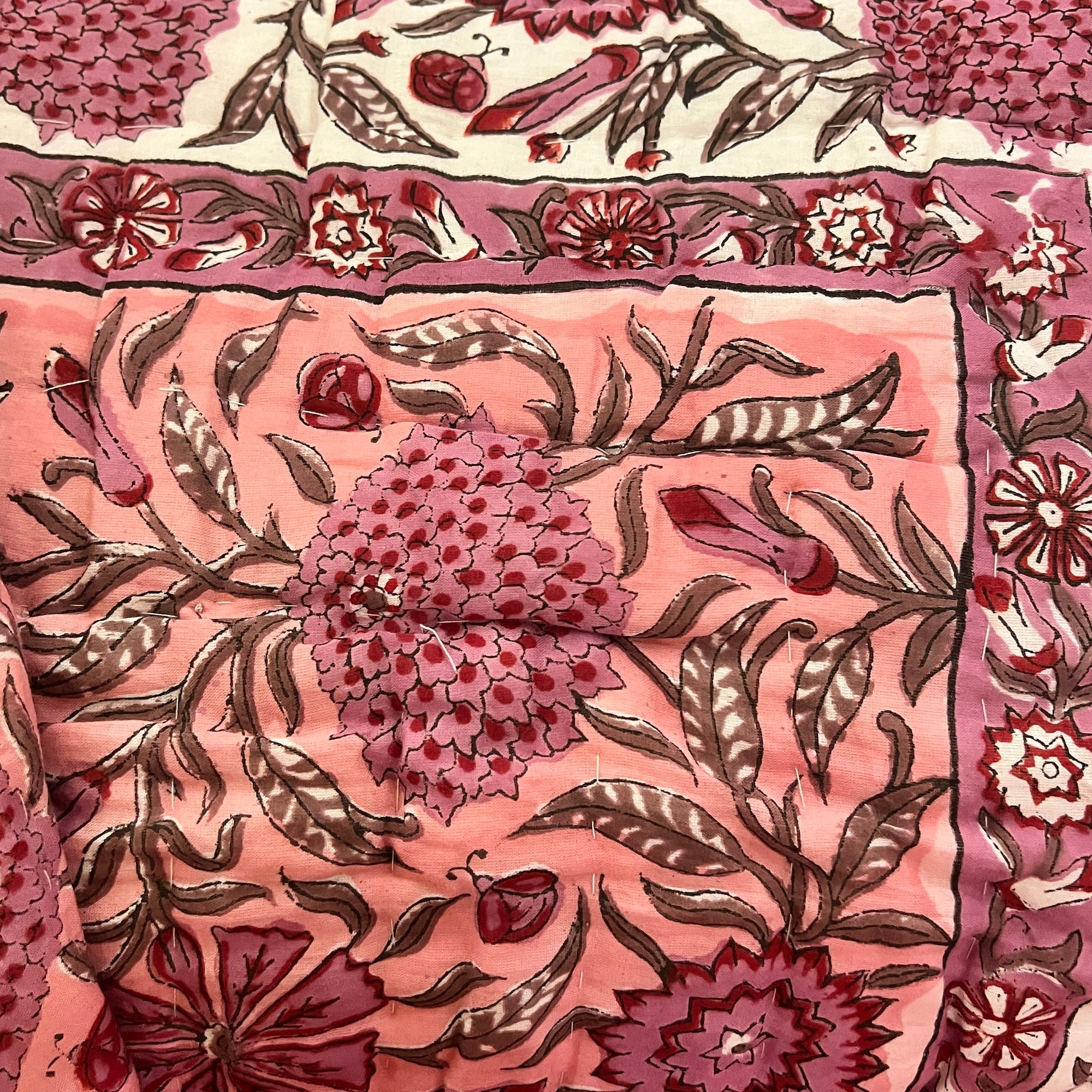 Reversible Hand Block Quilts-Twin-Various - Vintage India NYC