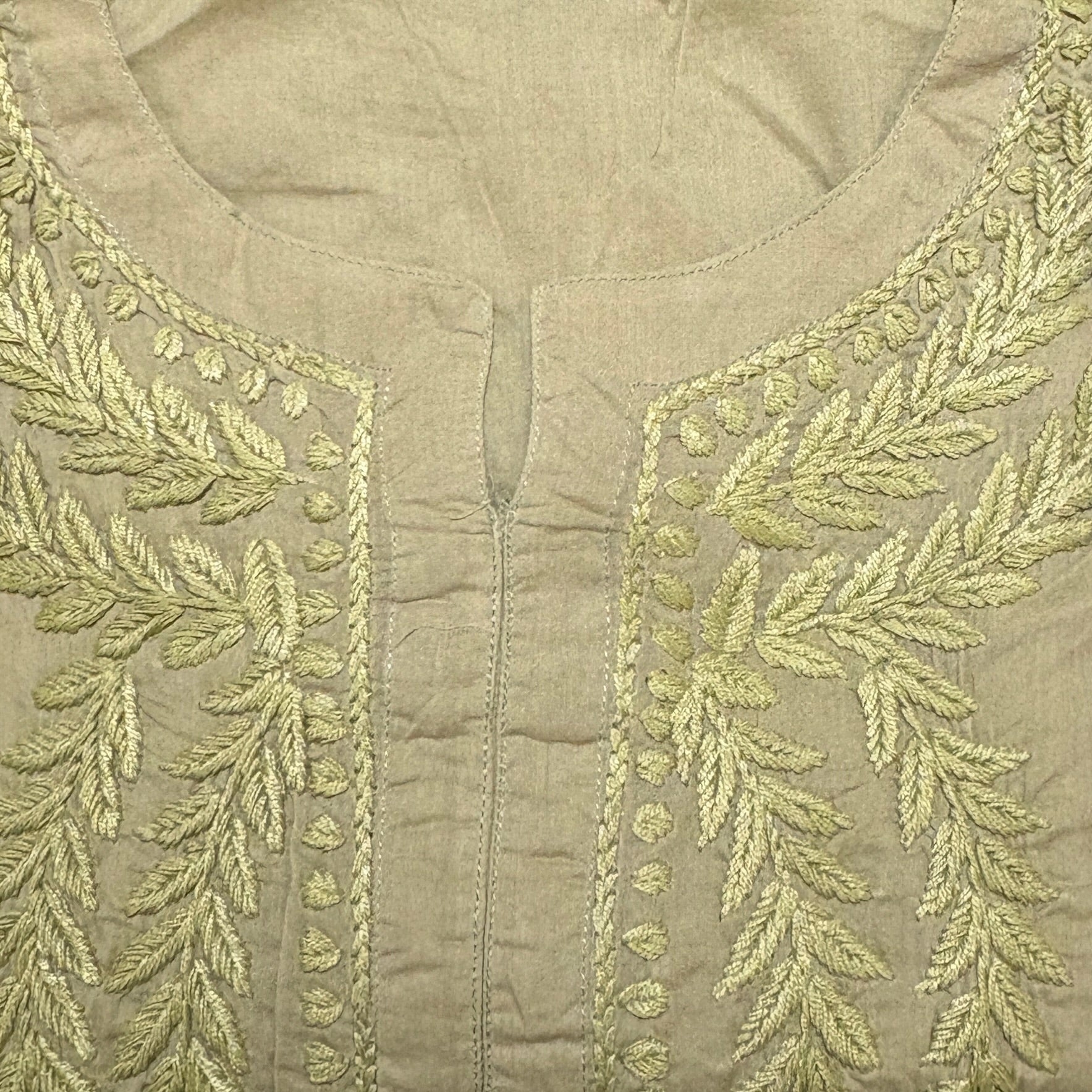 MA Short Embroidered Cotton Kurti-Size 40