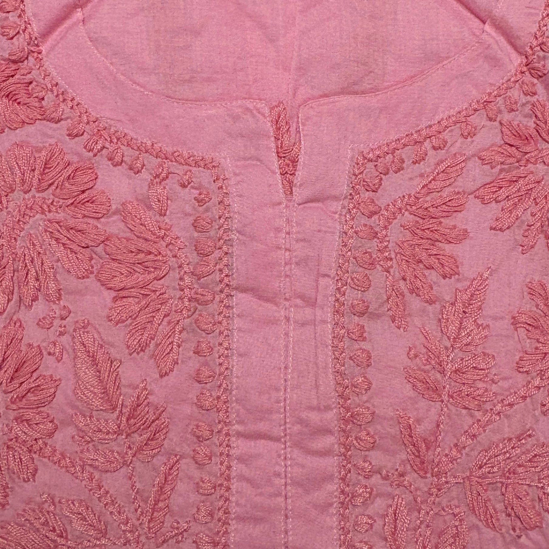 MA Short Embroidered Cotton Kurti-Size 40