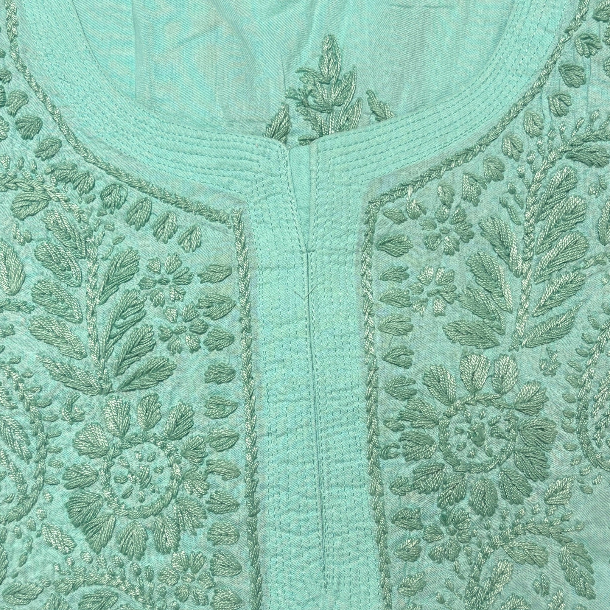 MA Long Embroidered Cotton Tunic Kurtis- 42