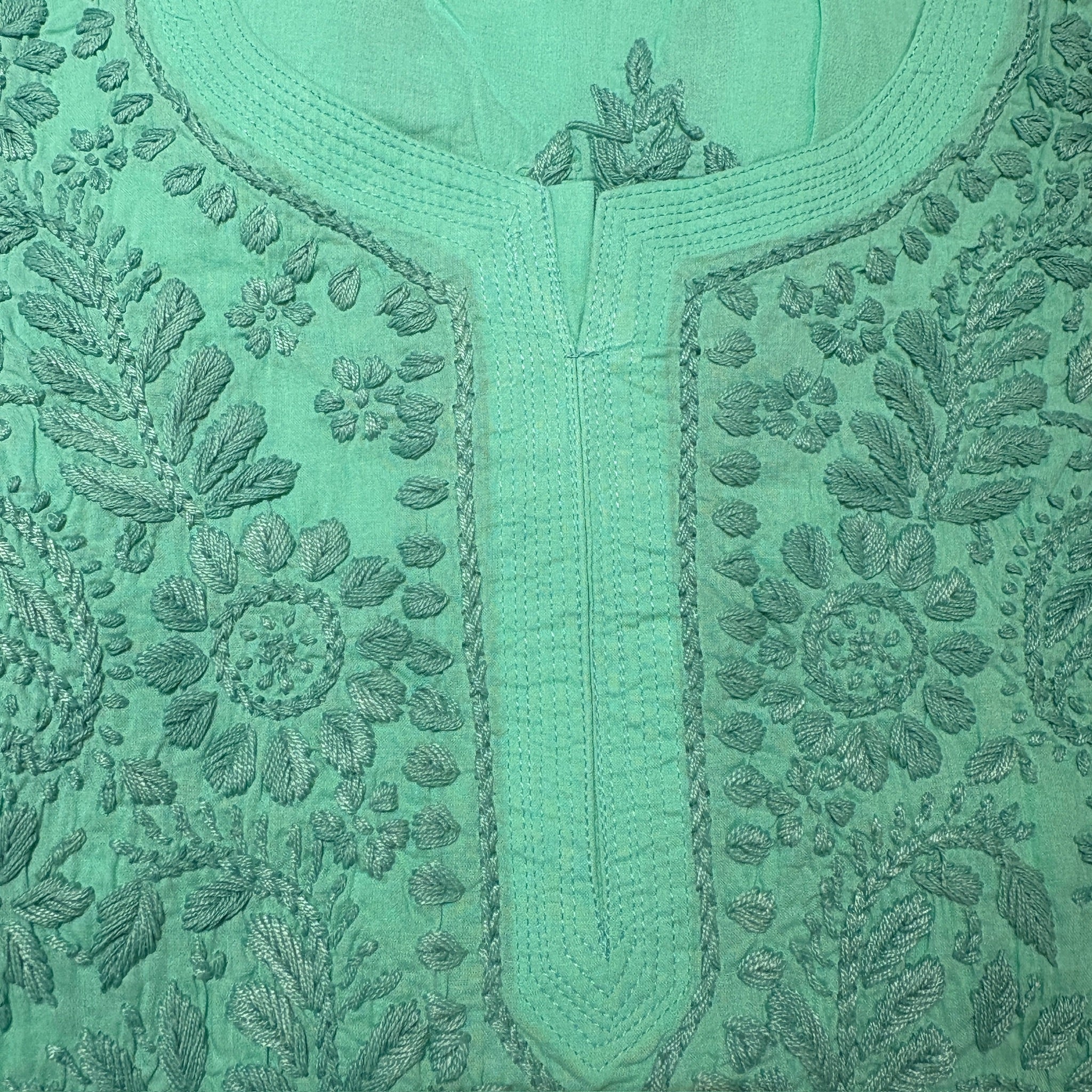 MA Long Embroidered Cotton Tunic Kurtis- 42