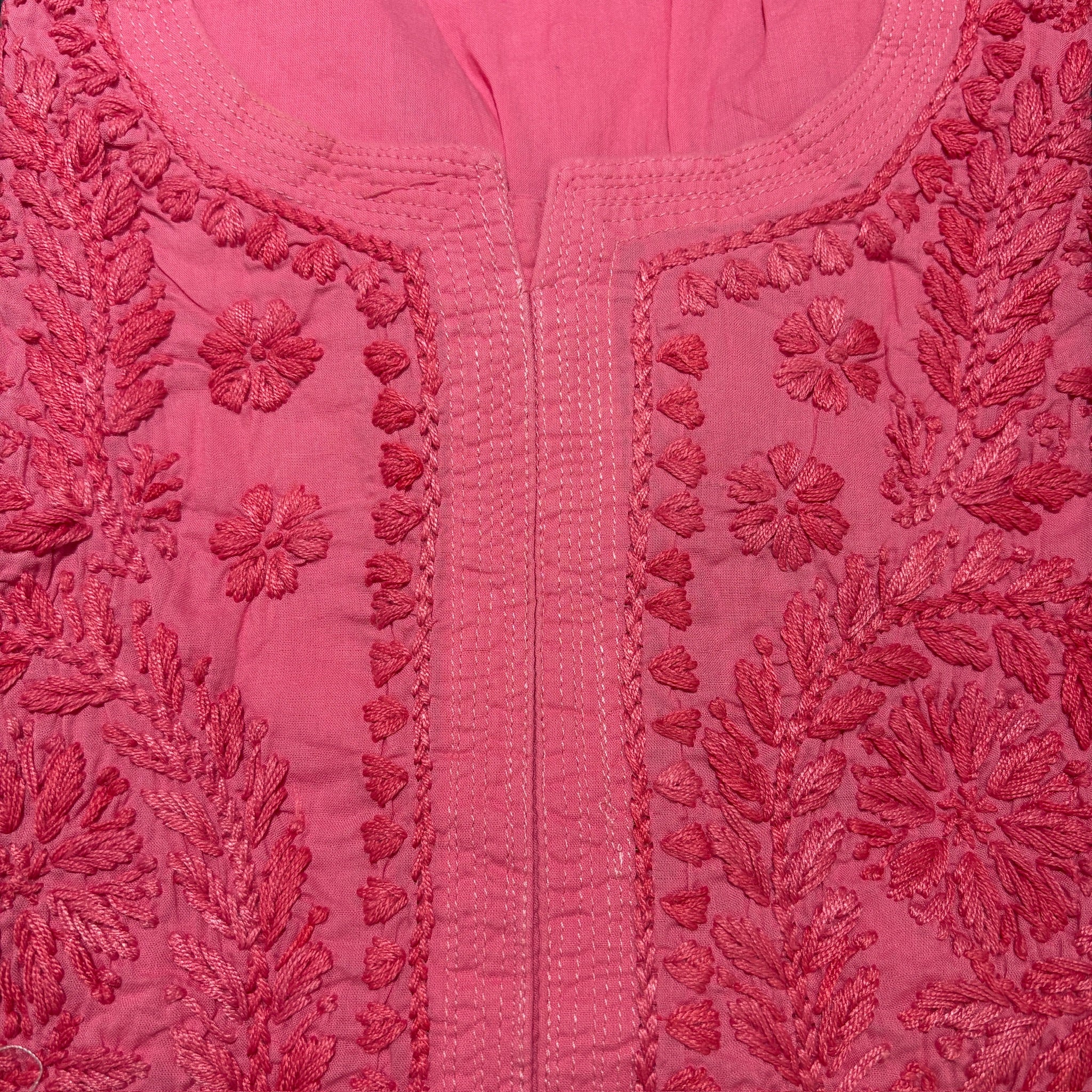 MA Long Embroidered Cotton Tunic Kurtis- 42