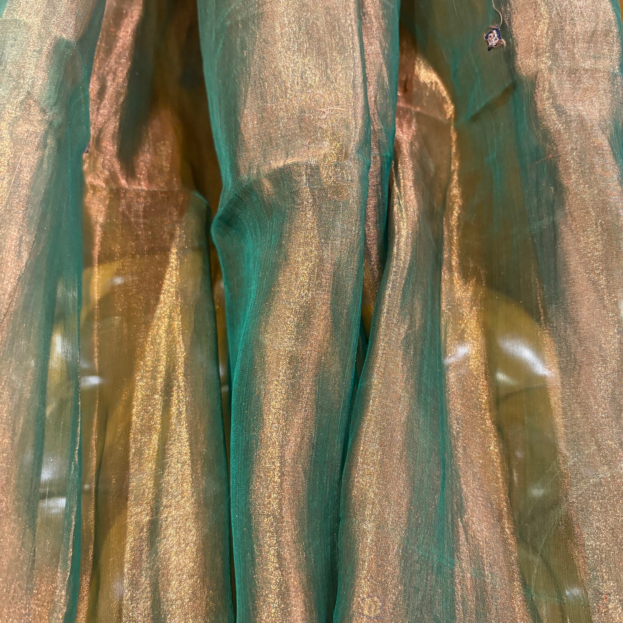 Iridescent Green and Bronze Dupatta