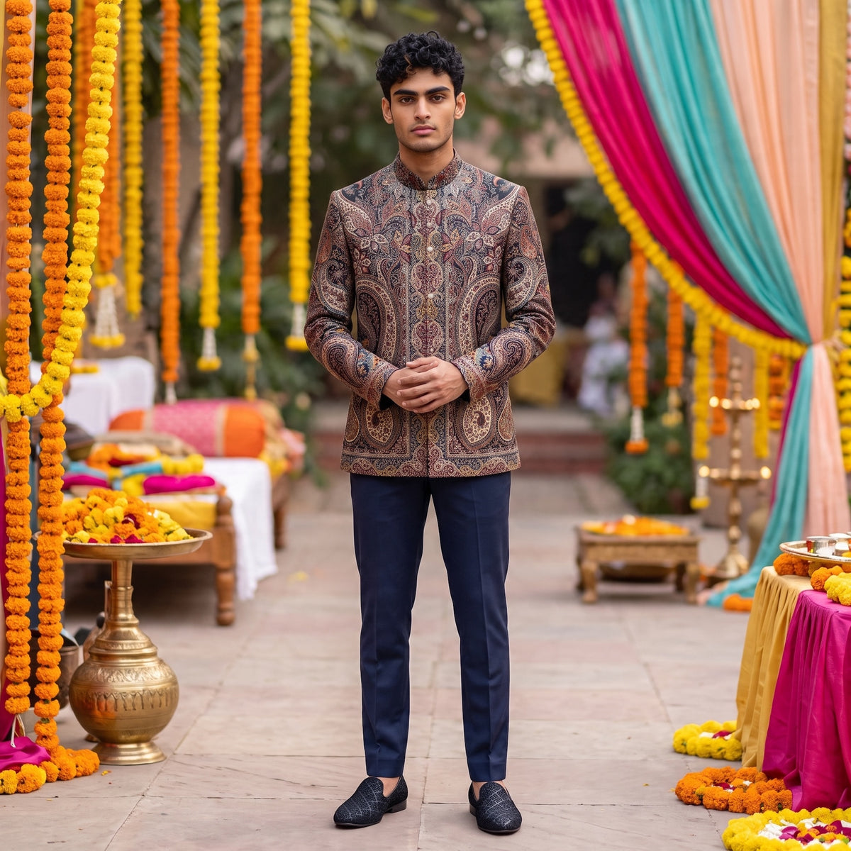 Kashmiri Wool Jodhpuri Jacket