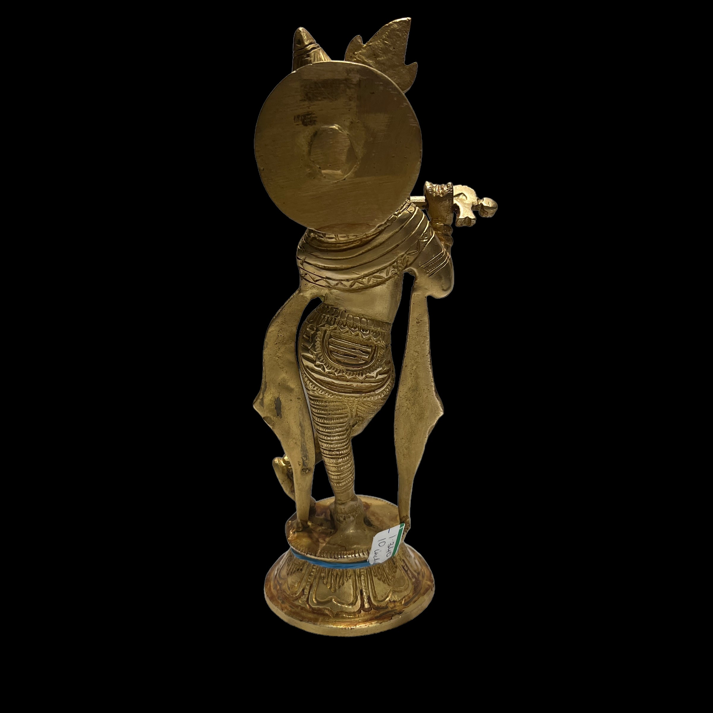 GM Brass Krishna 1140-10in - Vintage India NYC