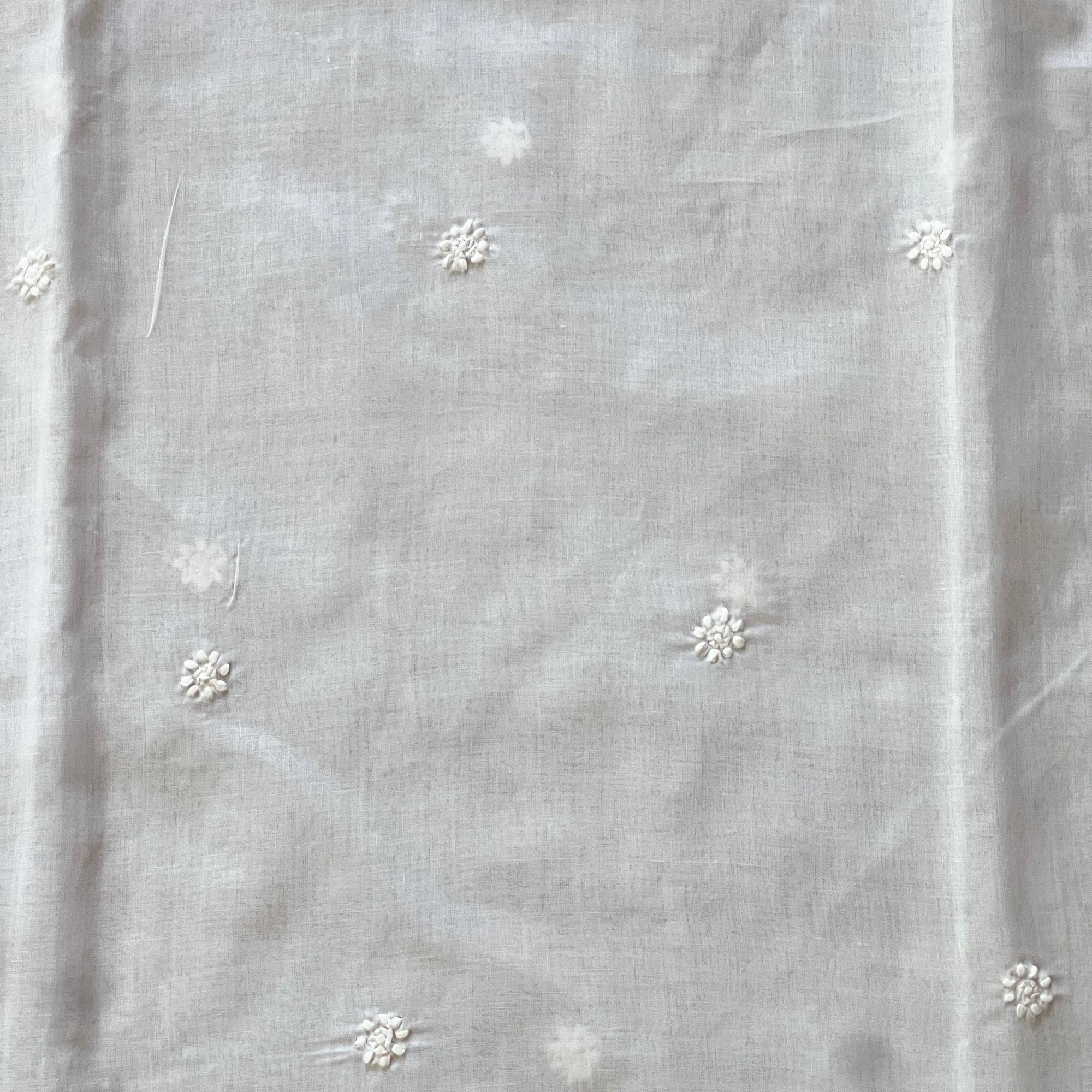 LH Hand Embroidered White Wedding or Puja Kurtas-Heavy Yoke - Vintage India NYC