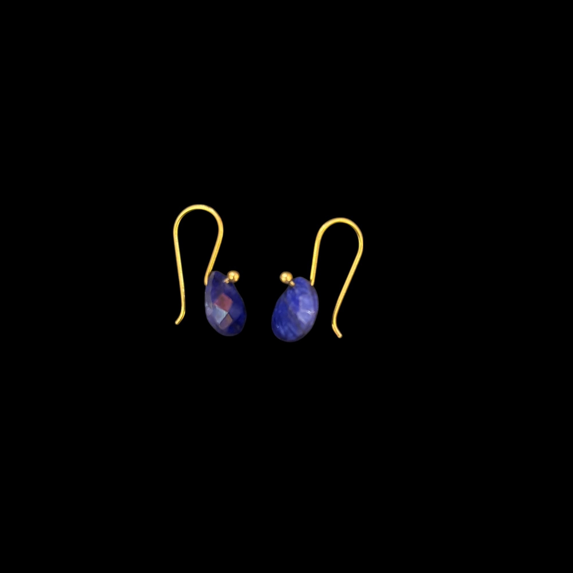 MK Semi Precious Stone Earrings-Colors - Vintage India NYC