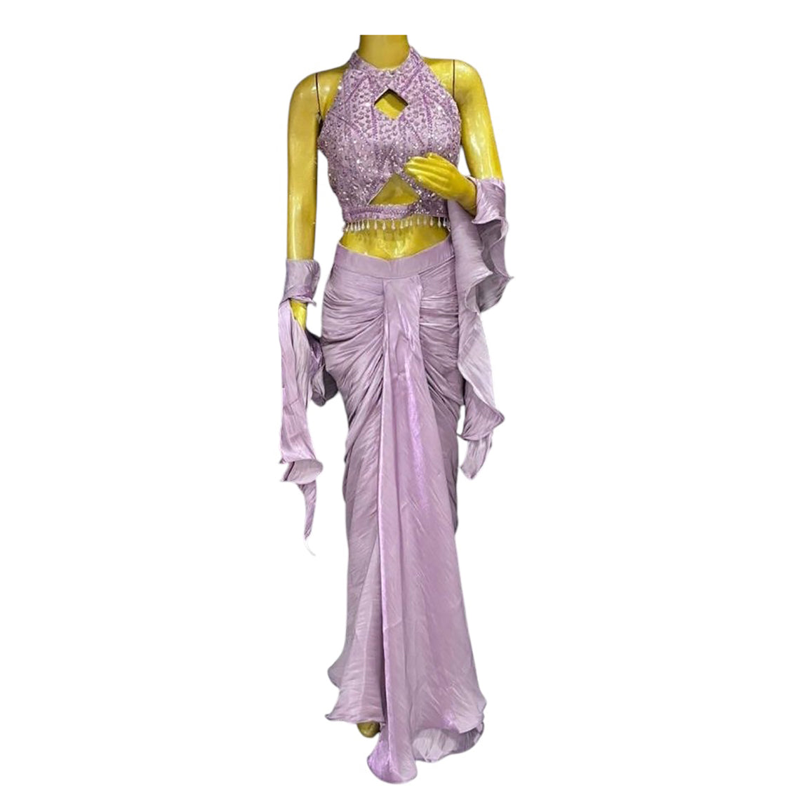 Halter w/ Drape Skirt-3 Colors - Vintage India NYC