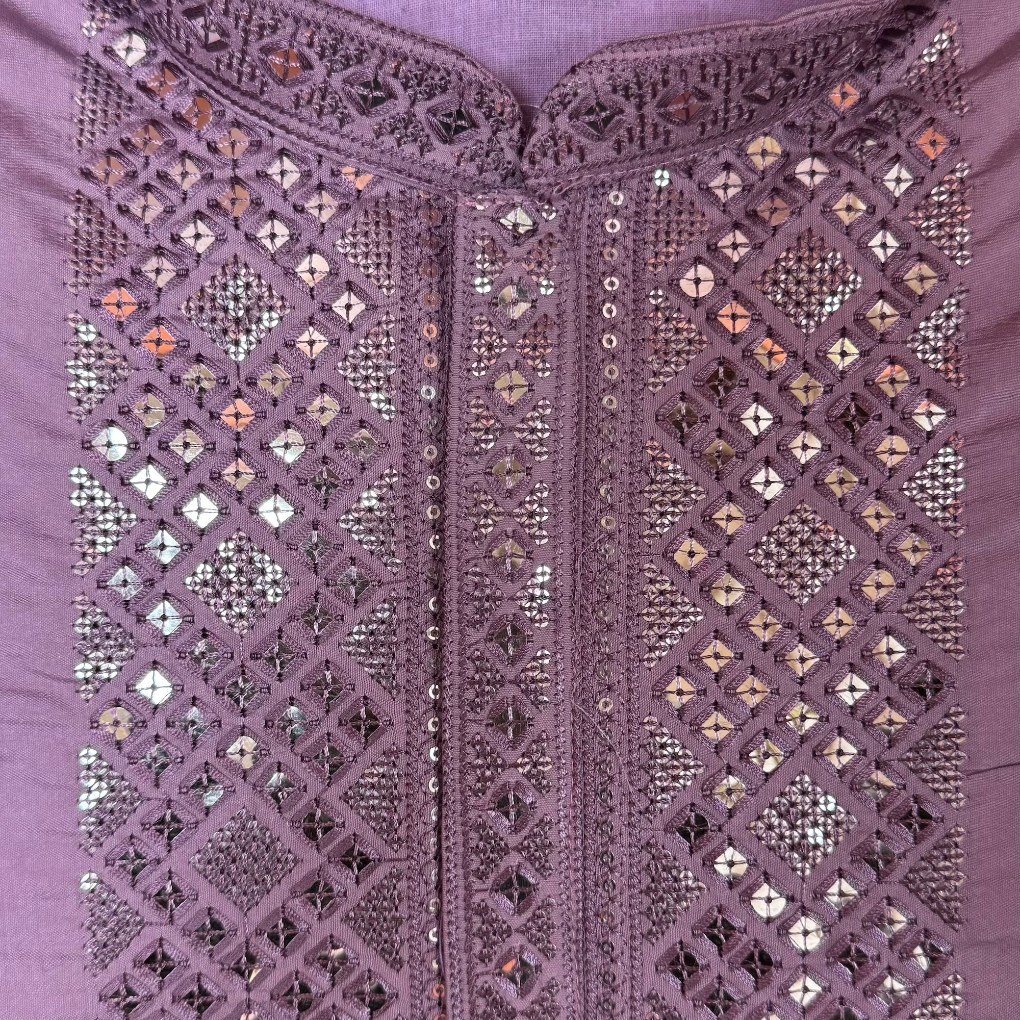 Mirror Sequin Yoke Kurta-3 Colors