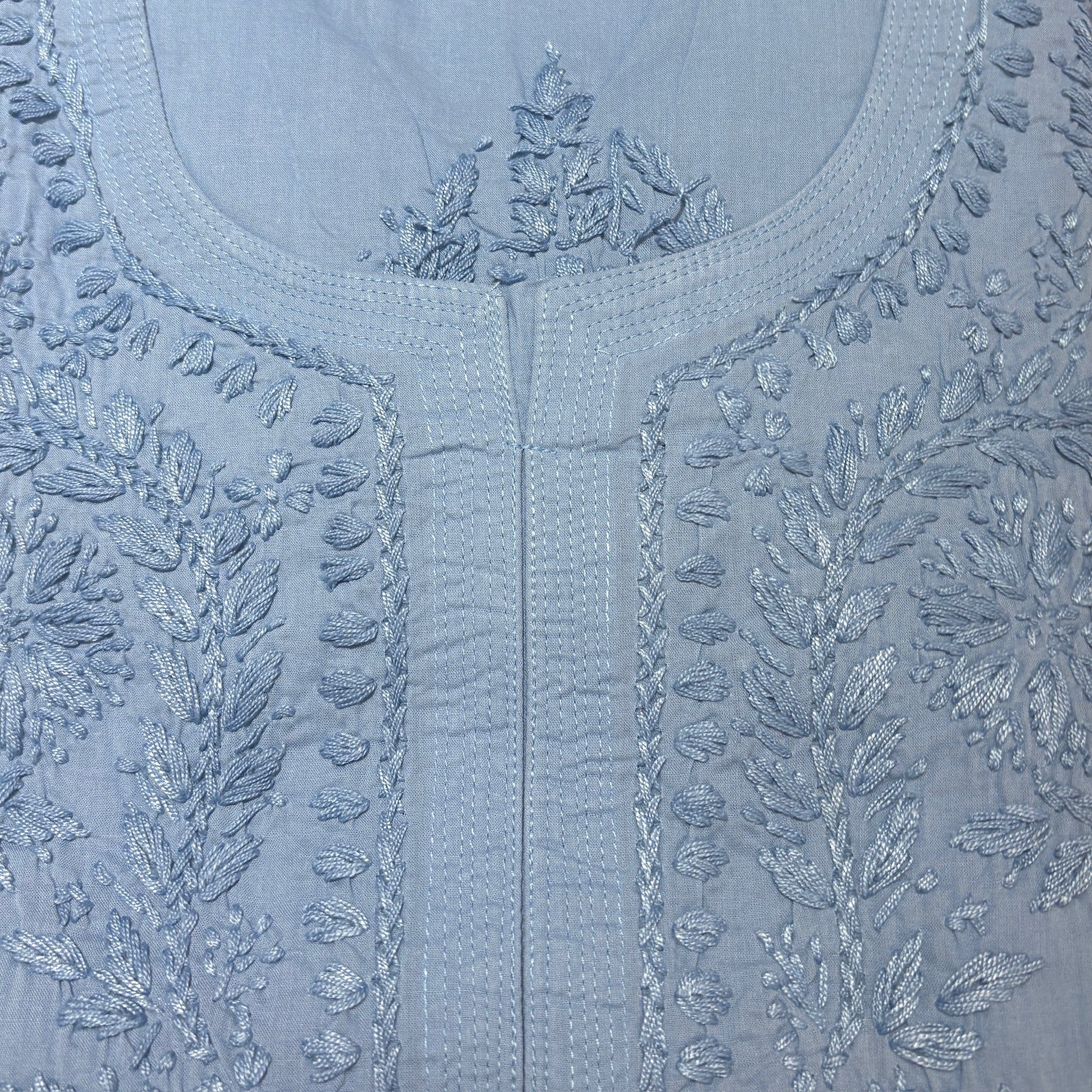 MA Long Embroidered Cotton Tunic Kurtis- 40