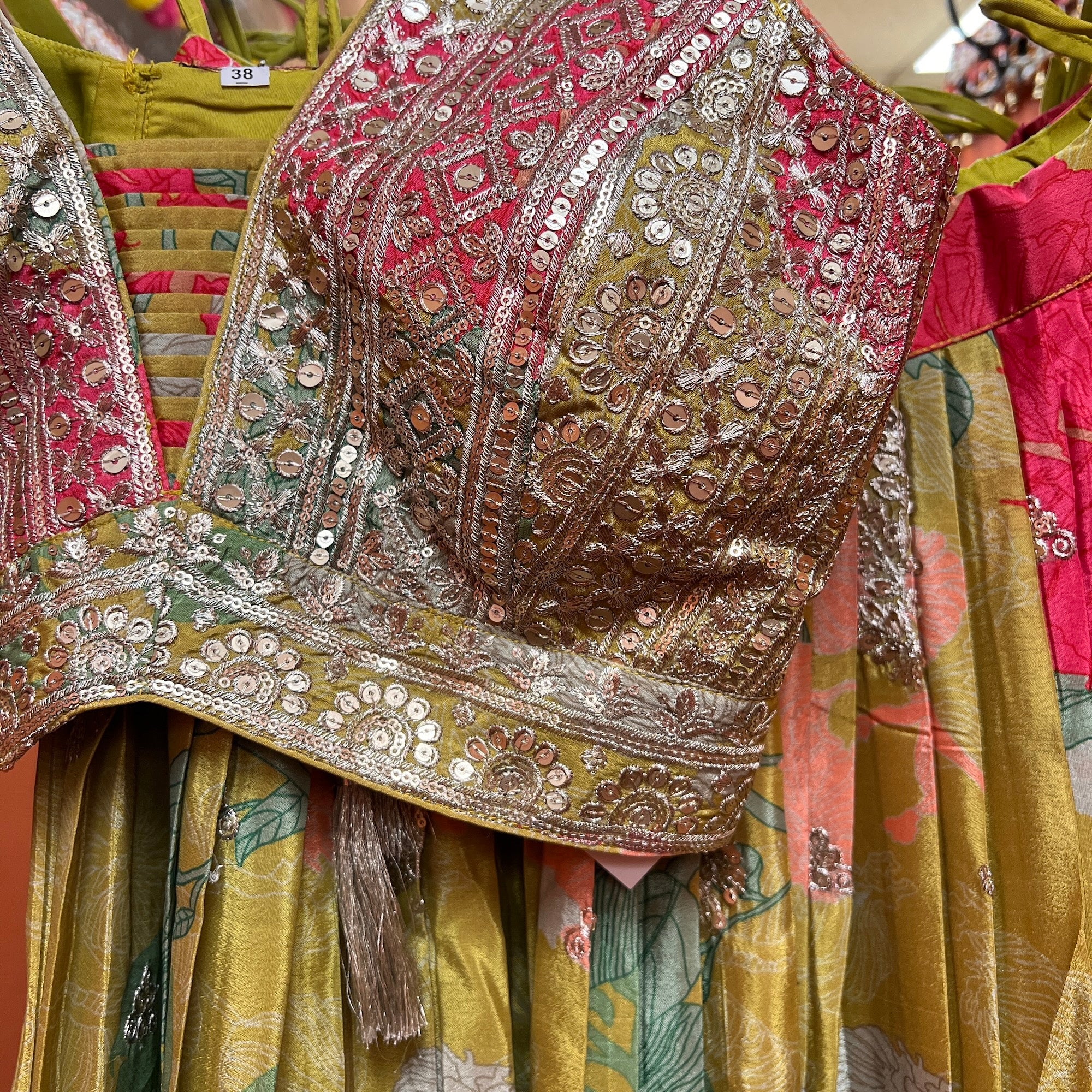 Floral Lehenga Sets-2 Colors - Vintage India NYC