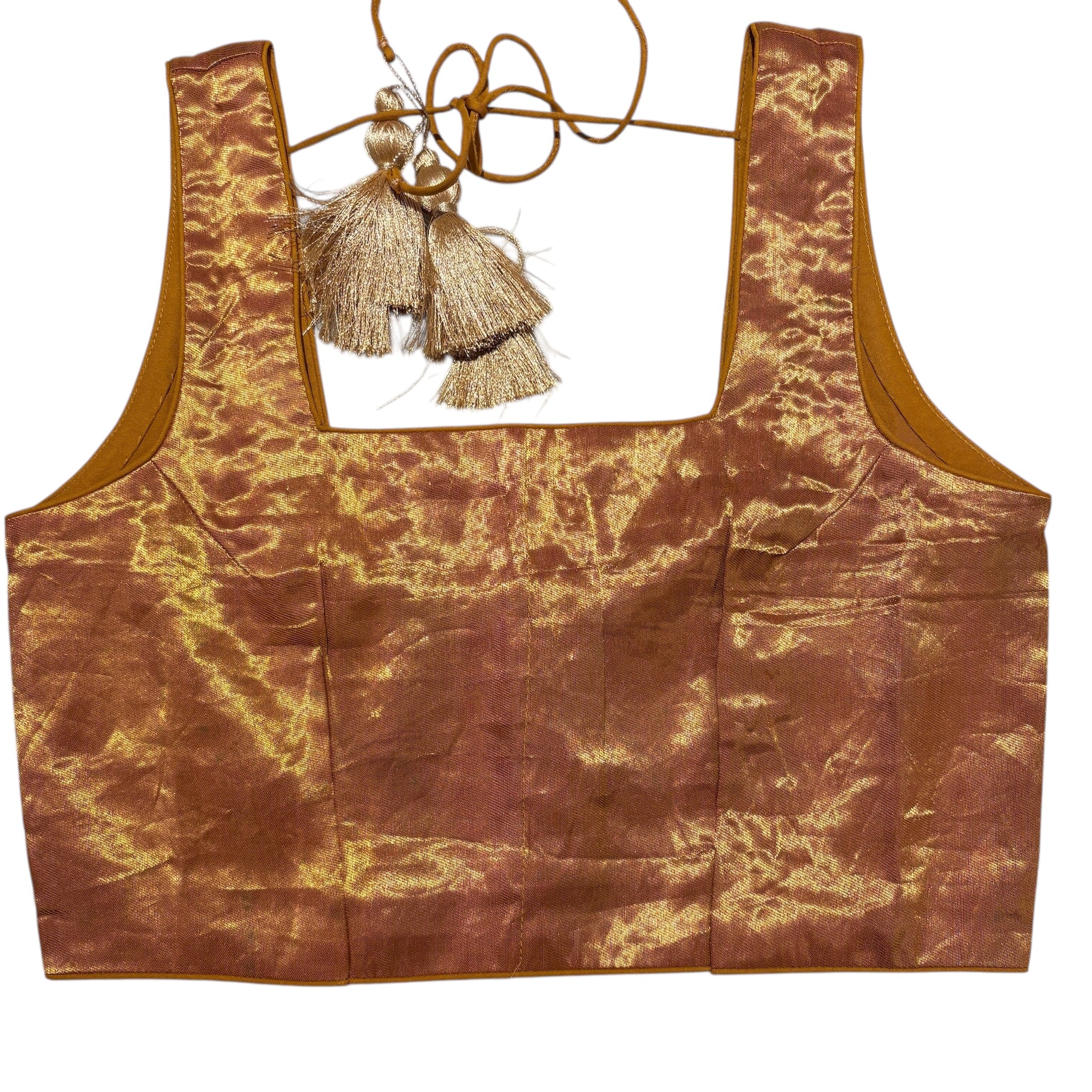 Brocade & Embroidered Saree Blouses-25-Size 32 - Vintage India NYC