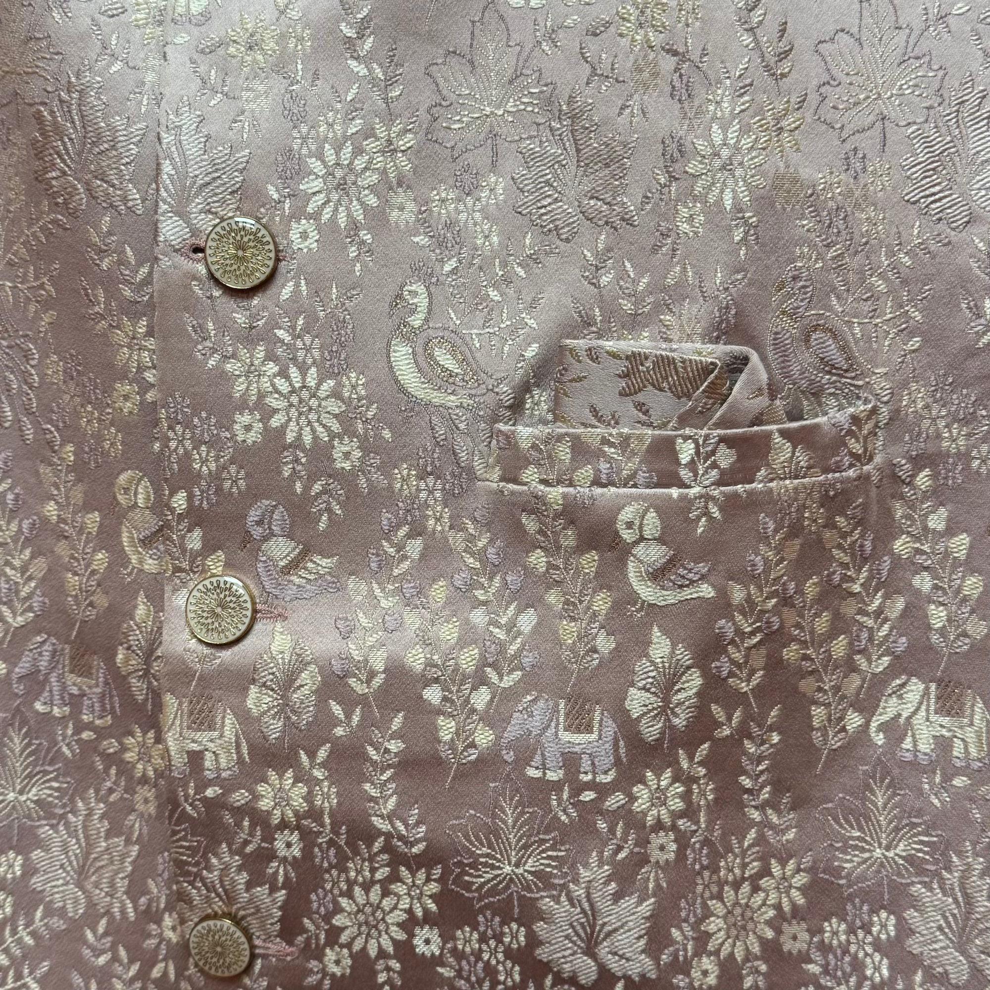 Flora Fauna Jodhpuri Jacket - Vintage India NYC