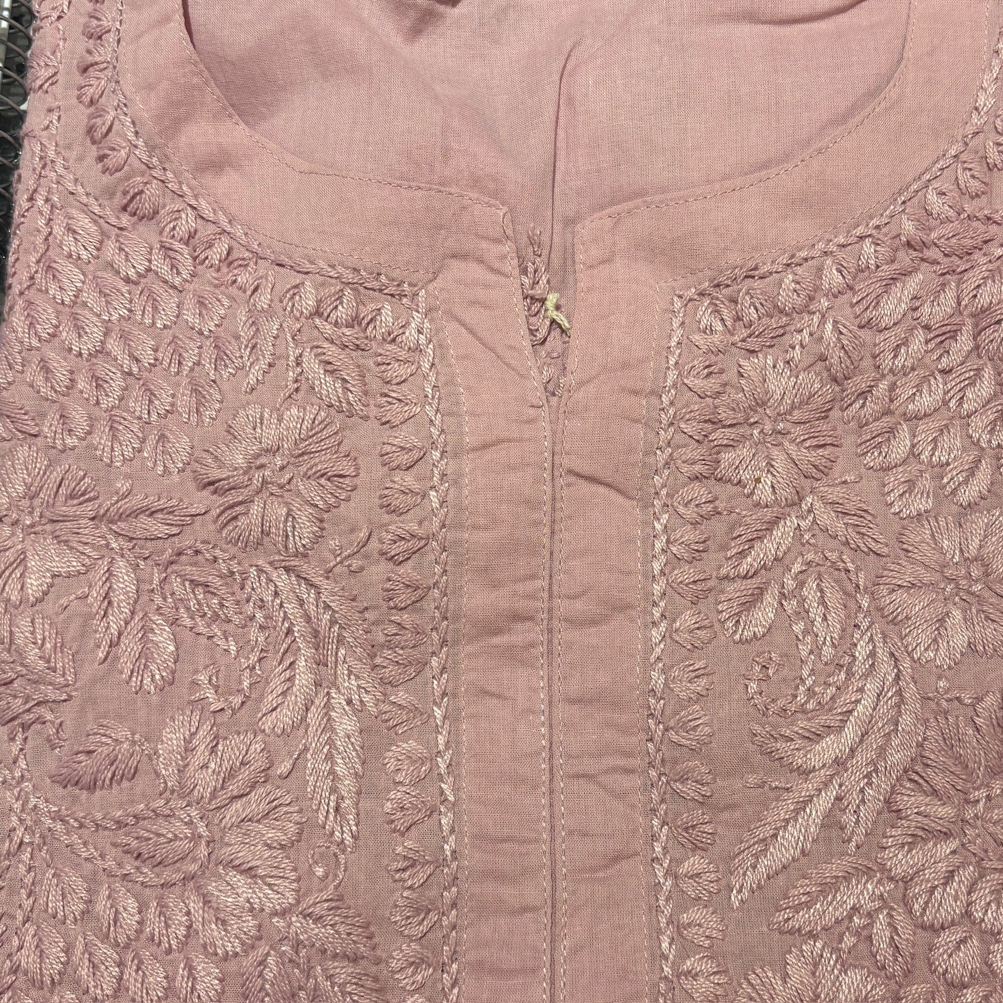 MA Short Embroidered Cotton Kurti-Size 46