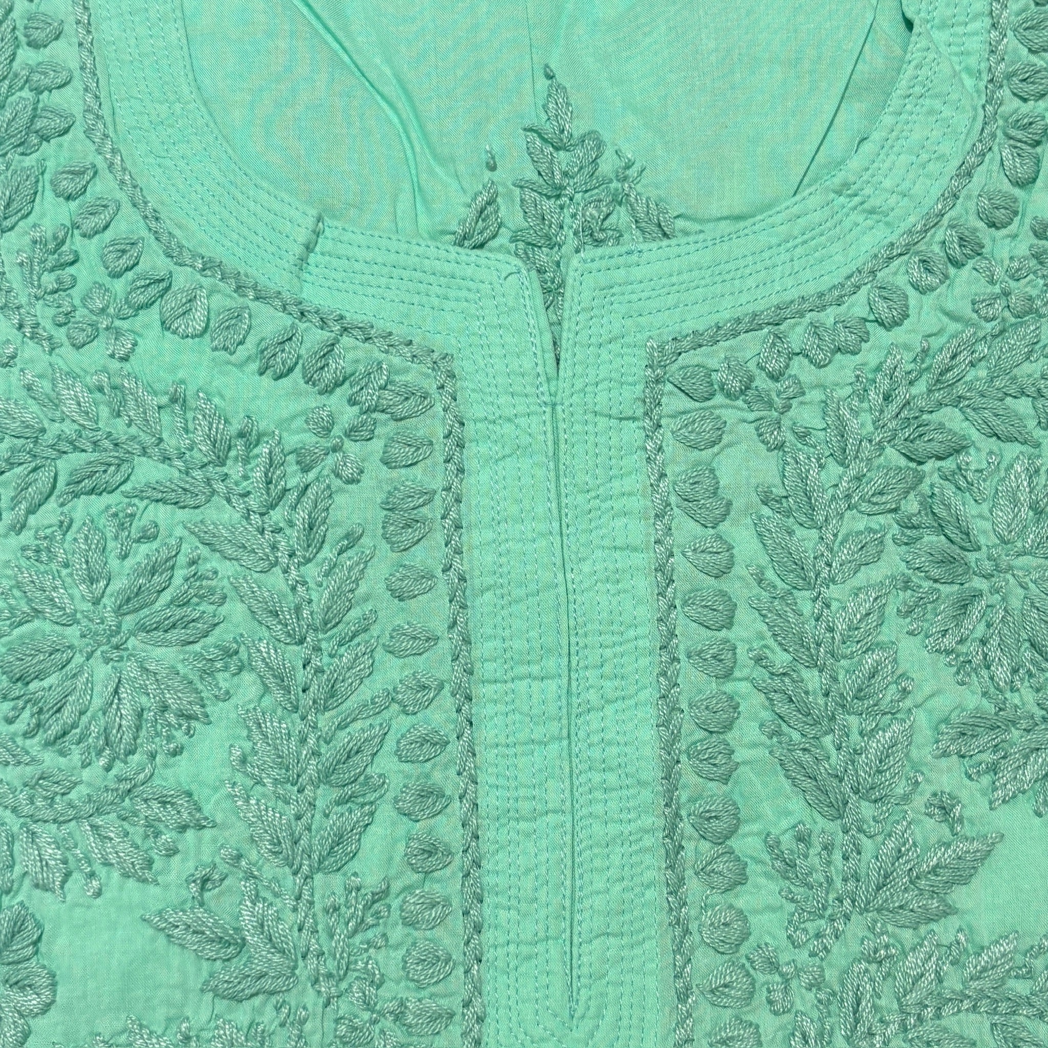 MA Long Embroidered Cotton Tunic Kurtis- 40