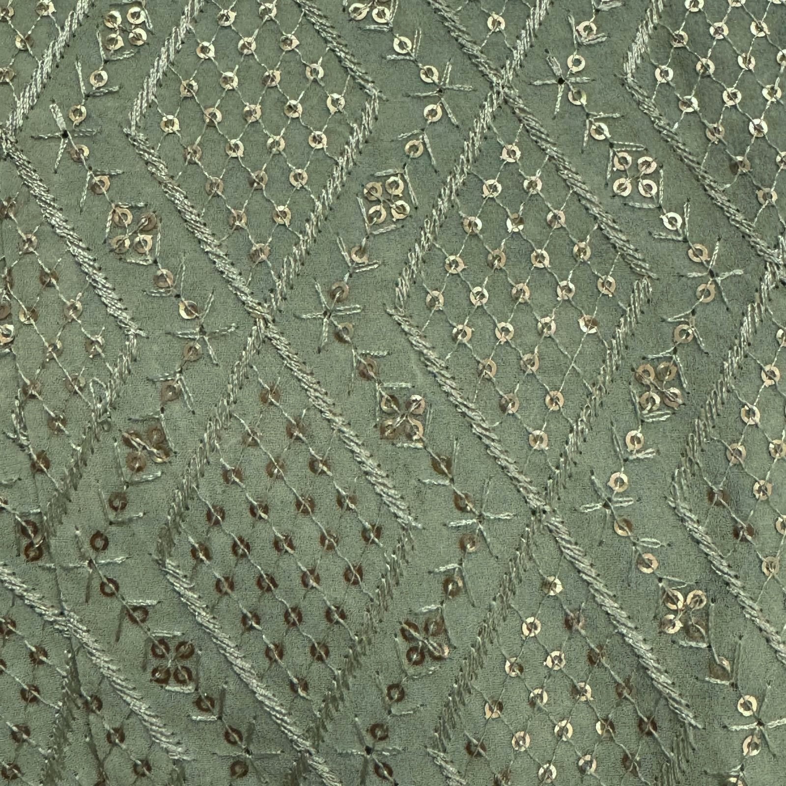 Diamond Wave Sequin Lehengas-3 Colors - Vintage India NYC