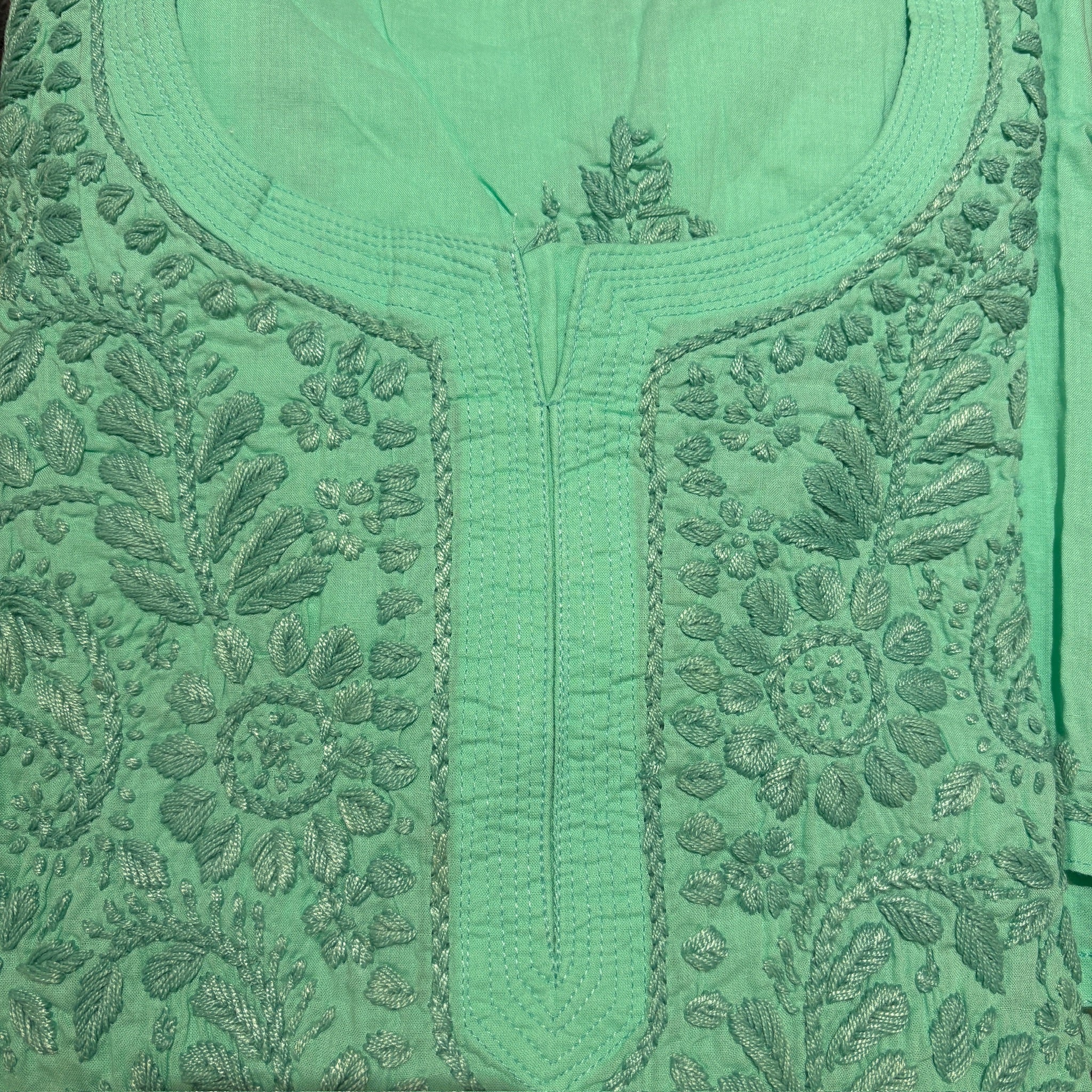 MA Long Embroidered Cotton Tunic Kurtis- 38