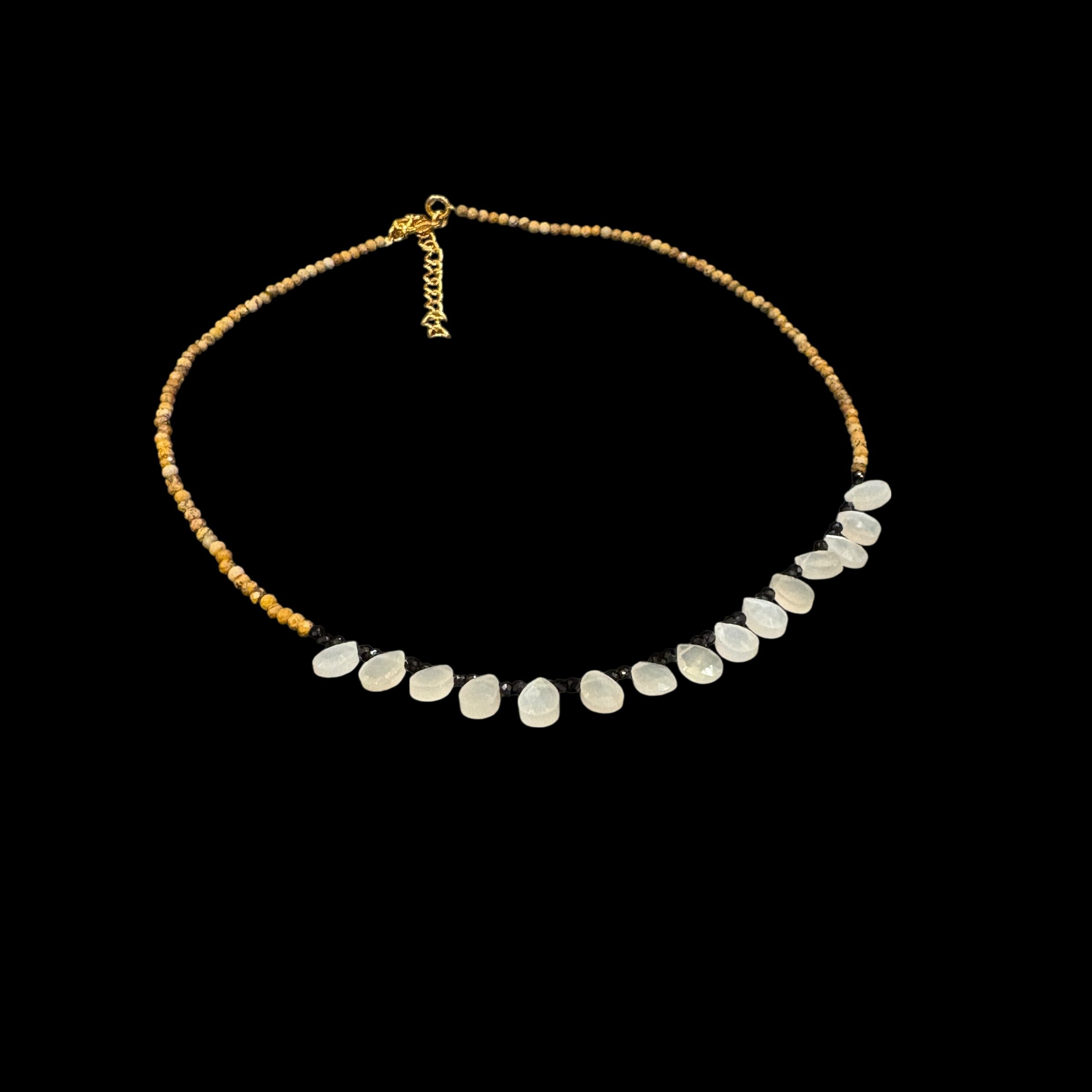 MK Semi Precious Stone Chokers-Colors - Vintage India NYC