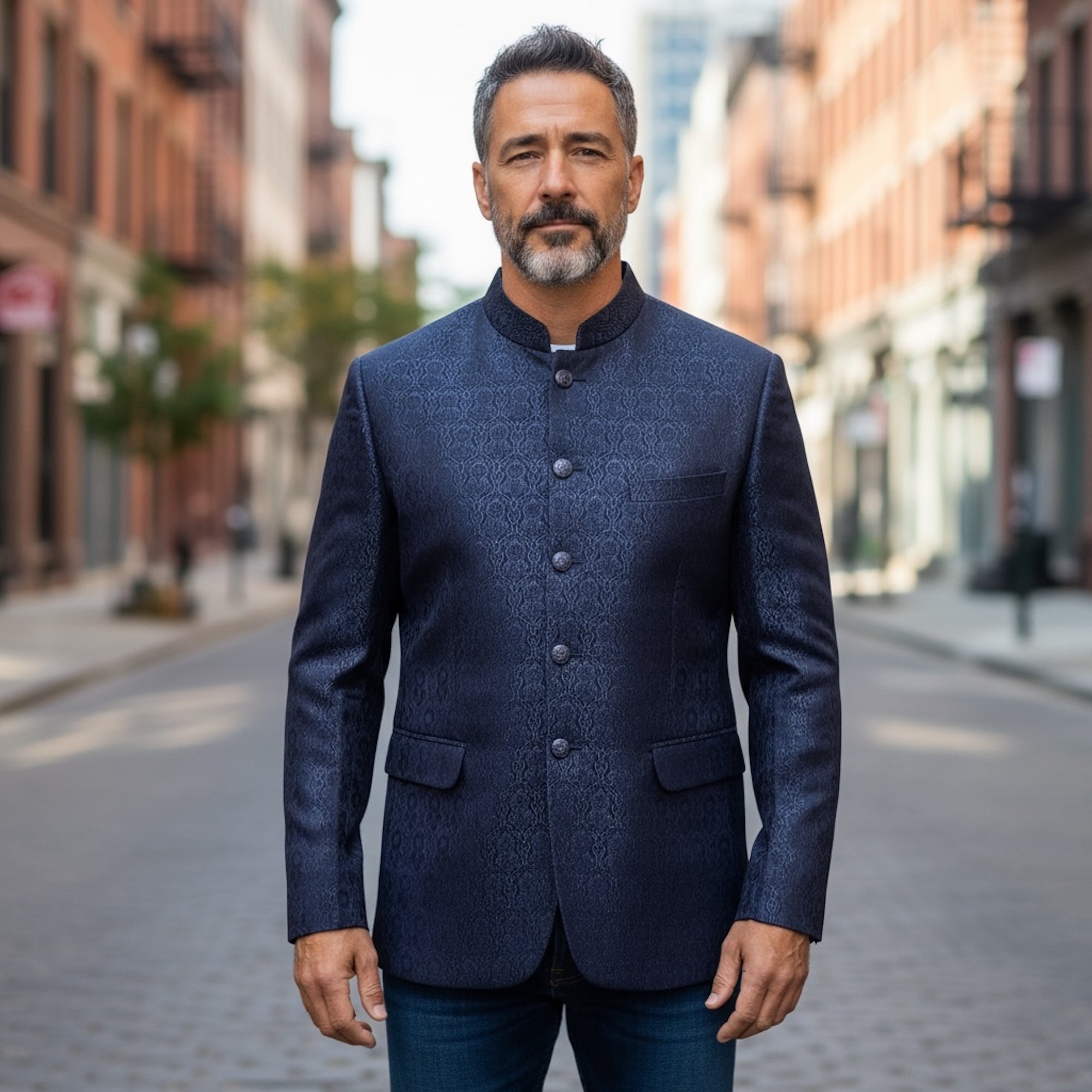 Jacquard Jodhpuri Jacket- Colors