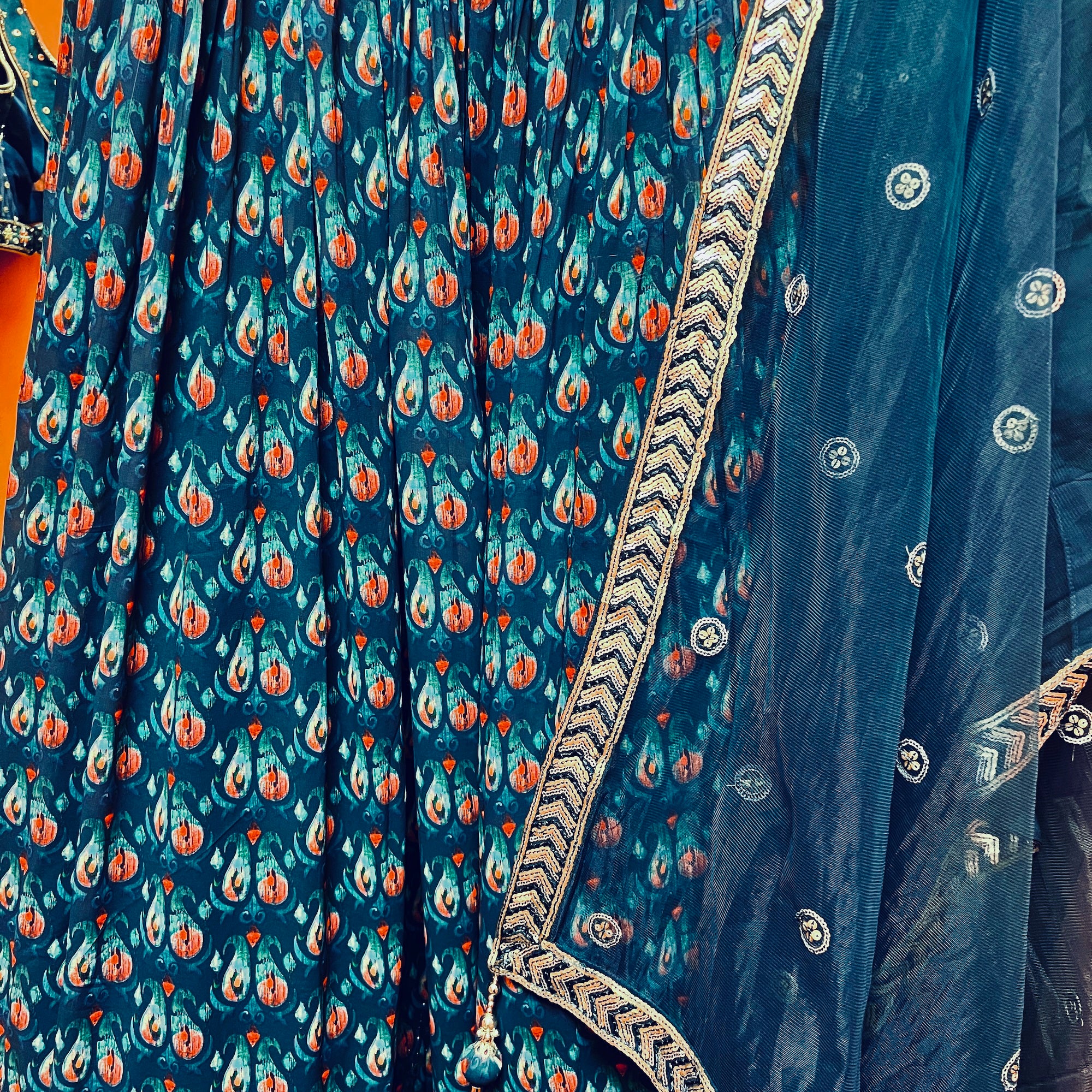 Paisley Lehenga Set-2 Colors - Vintage India NYC